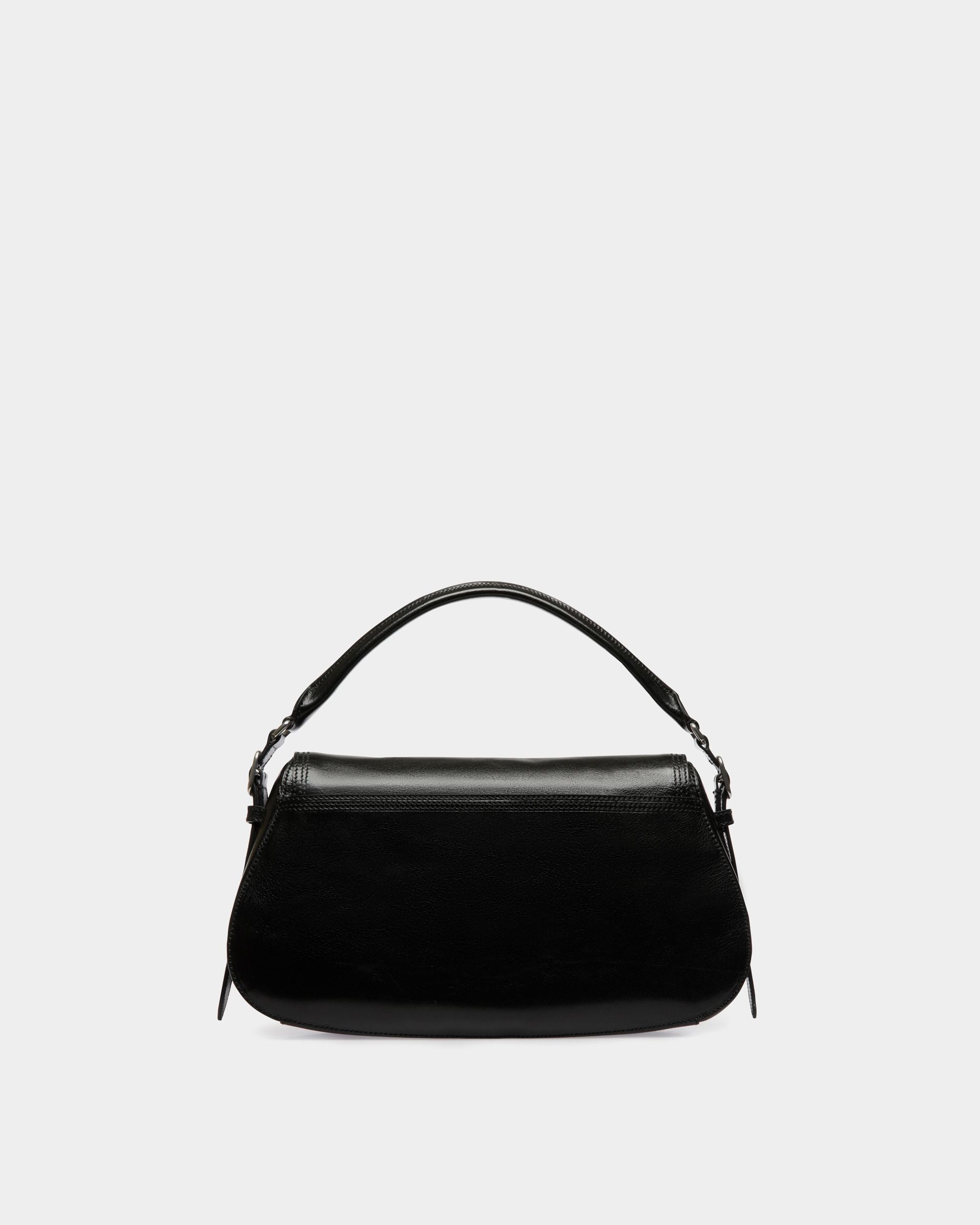 Beckett Shoulder Bag in Black Leather - Women's - Bally - 03