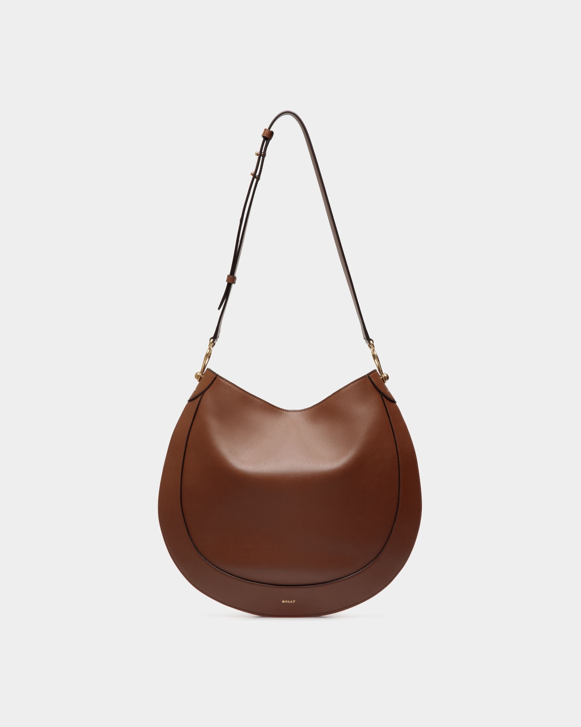 Borsa Hobo Lune In Pelle Marrone - Donna - Bally - 01