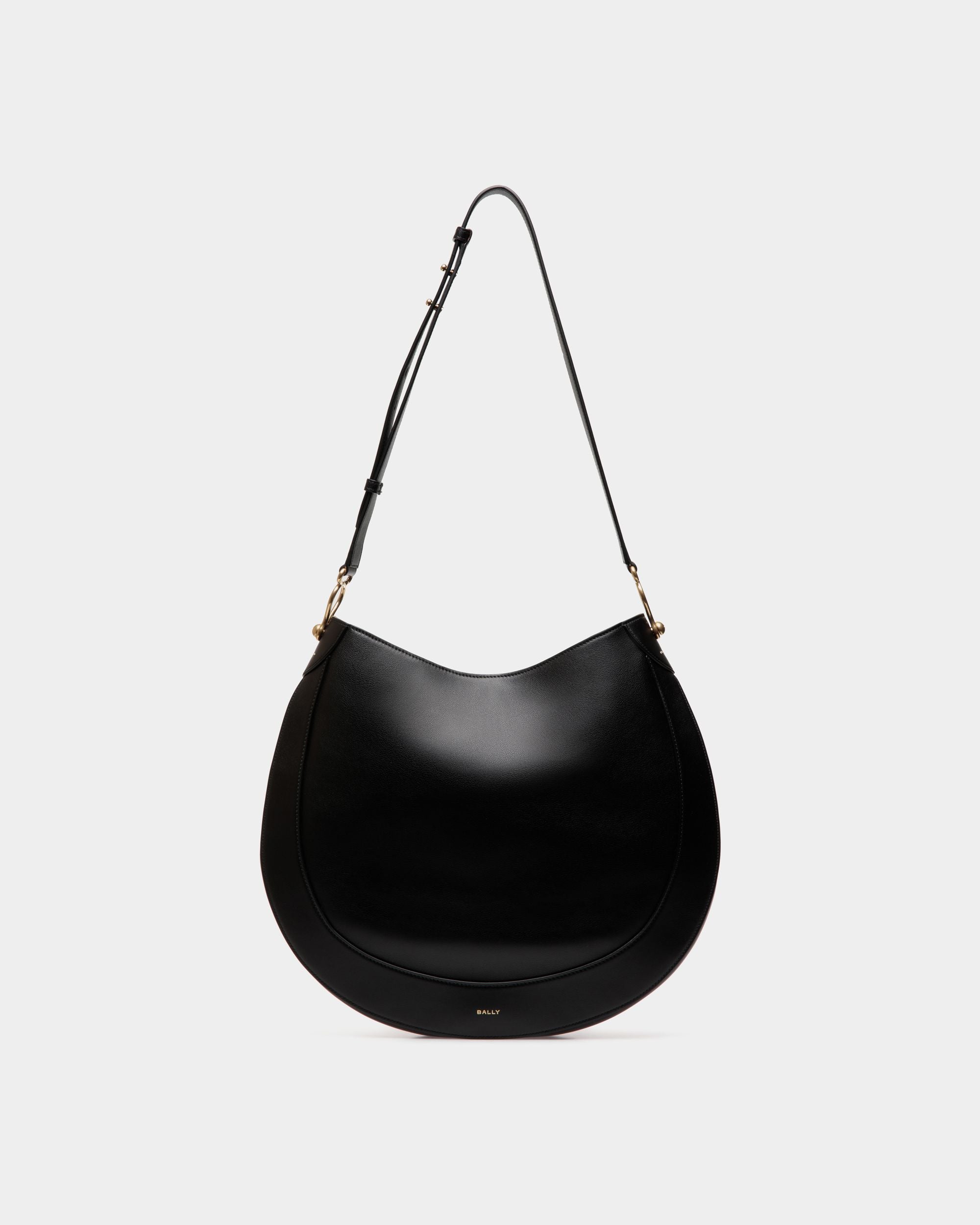Hobo-Tasche Lune Aus Leder In Schwarz - Women's - Bally - 01