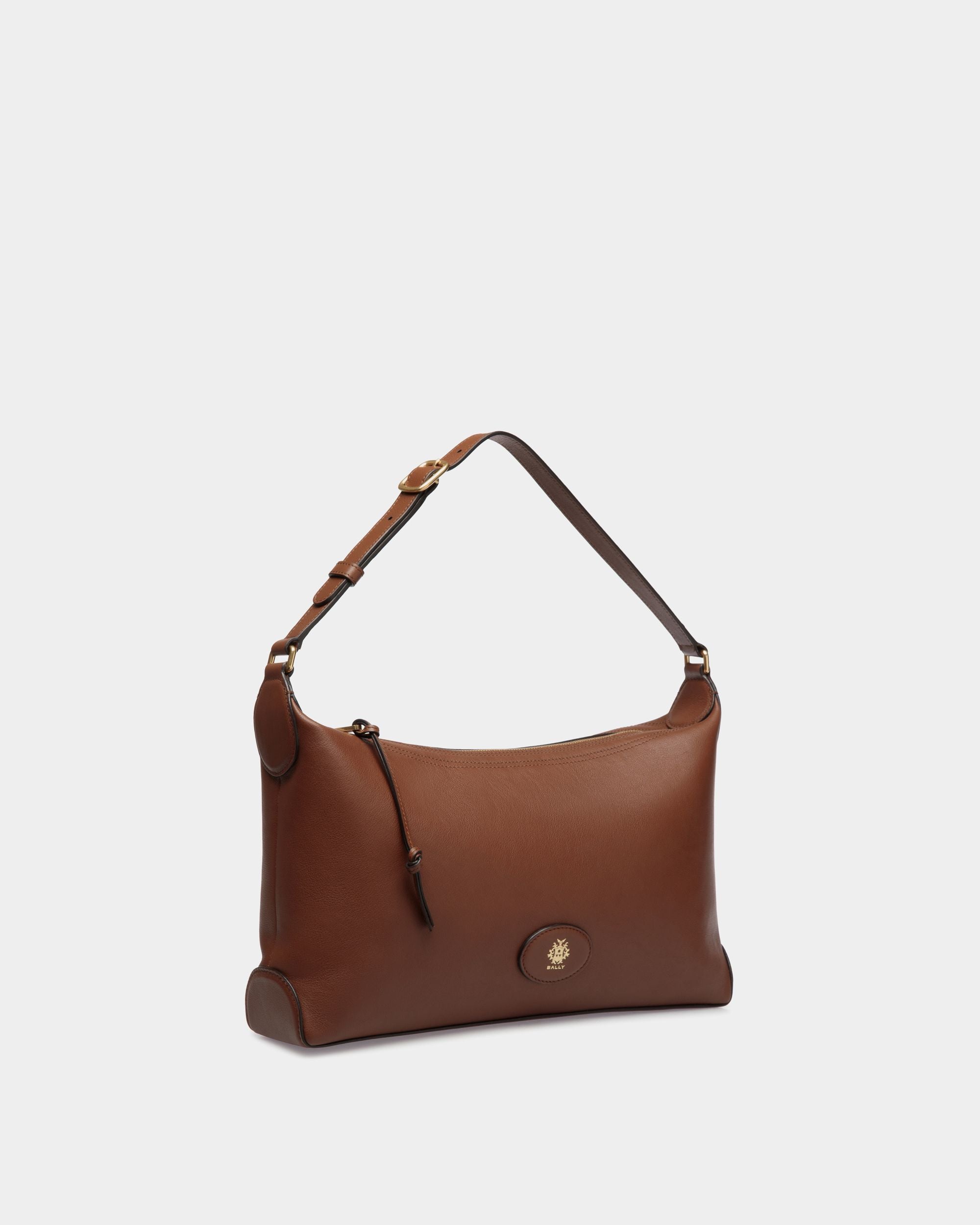 Queen Hobo-Tasche Lune Aus Leder In Braun - Donna - Bally - 04