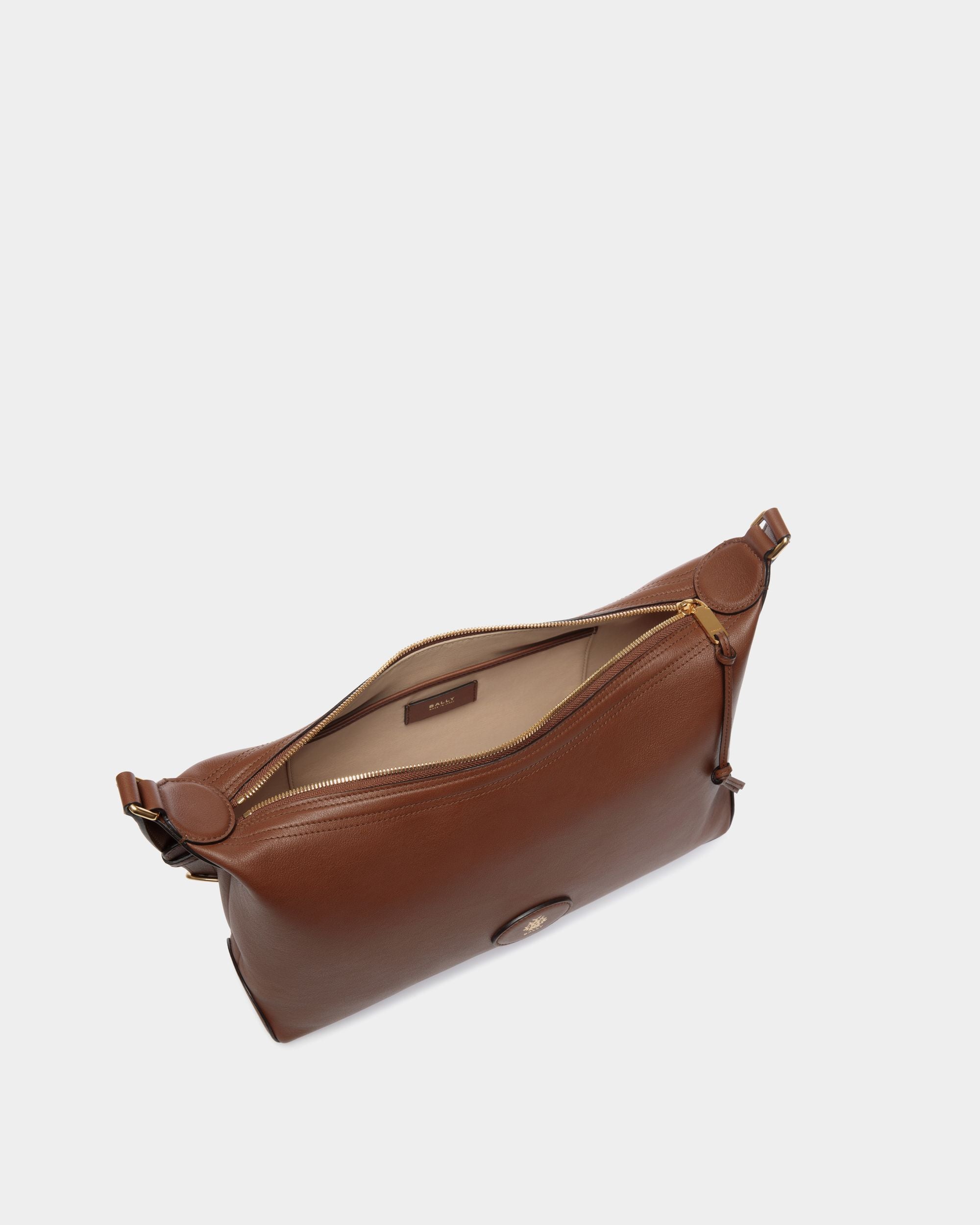 Queen Hobo-Tasche Lune Aus Leder In Braun - Donna - Bally - 05