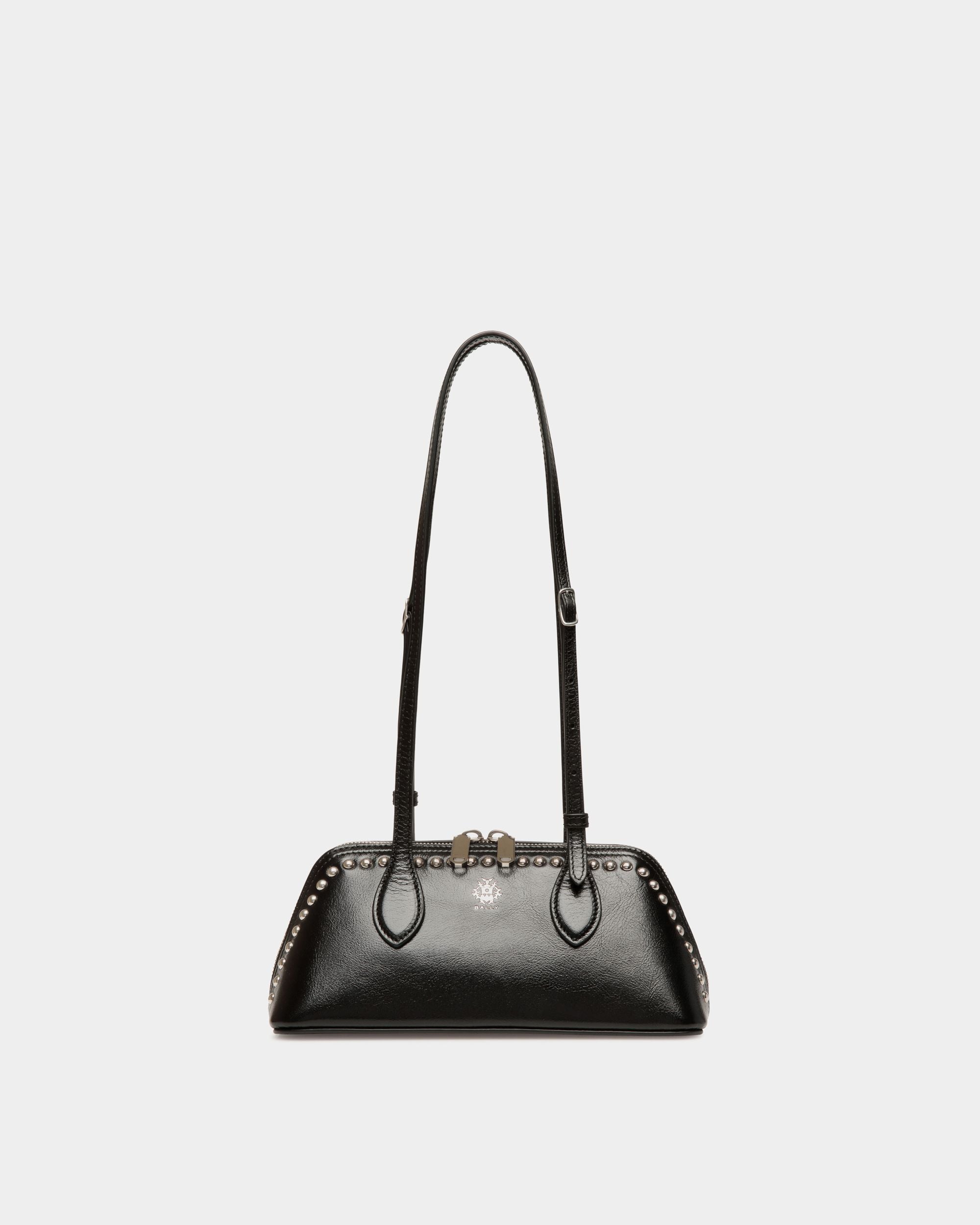 Ray Minibag in Black Leather With Studs - Women's - Bally - 01