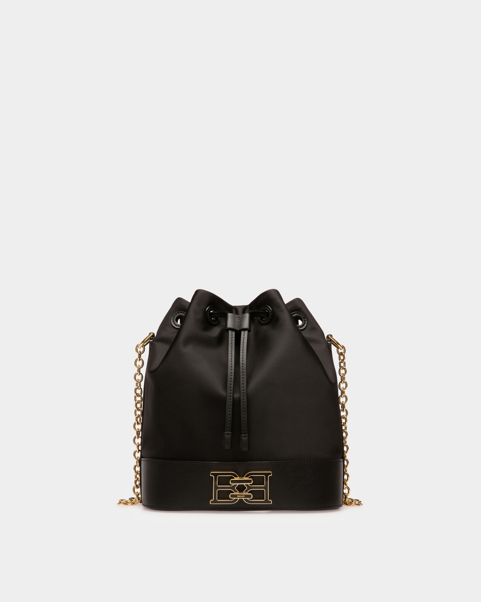 Eoh Nylon Bucket Bag In Black - Women's - Bally - 01