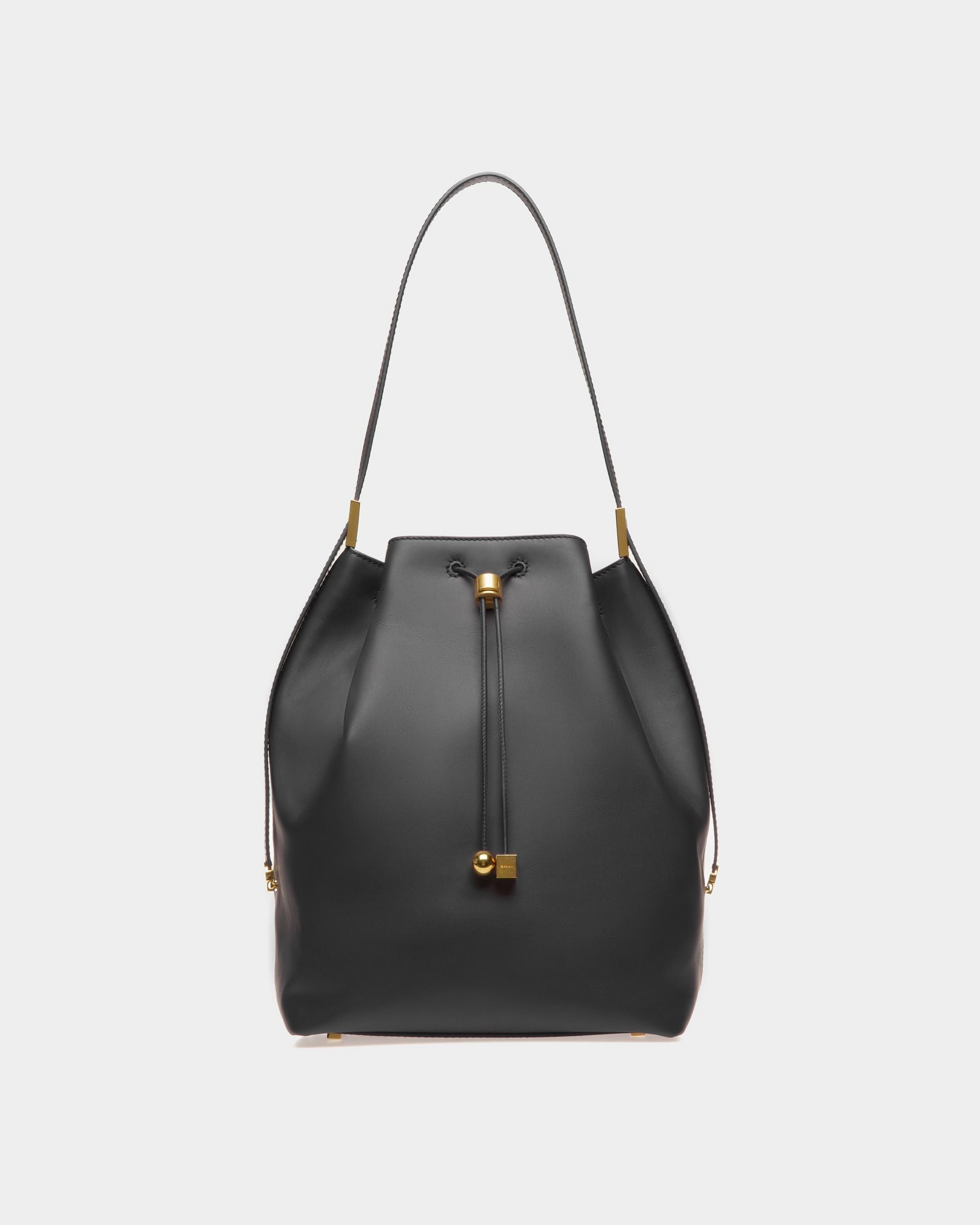 Block Beuteltasche Aus Leder In Schwarz - Damen - Bally - 01