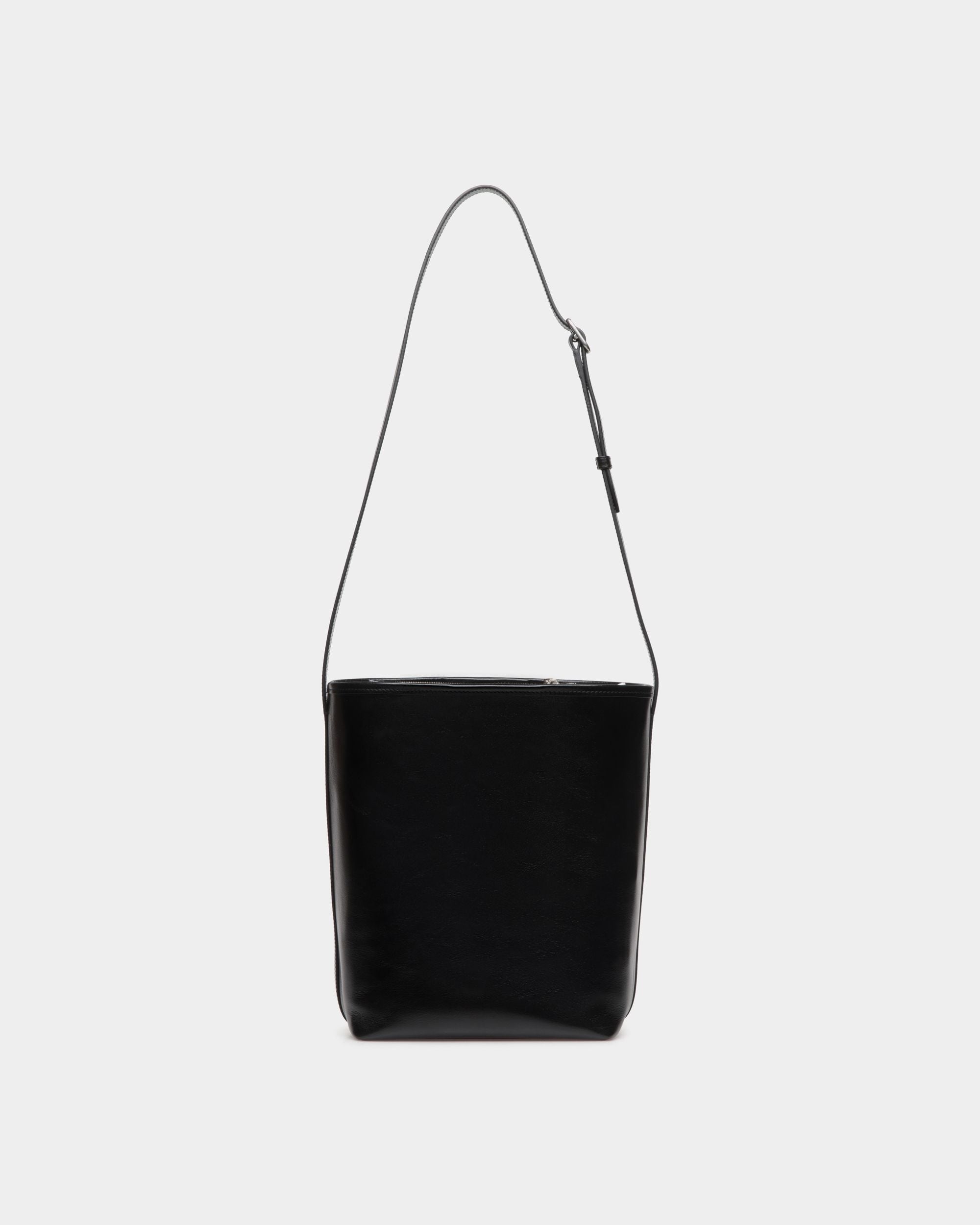 Beckett Bucket Bag in Black Leather - Women's - Bally - 03