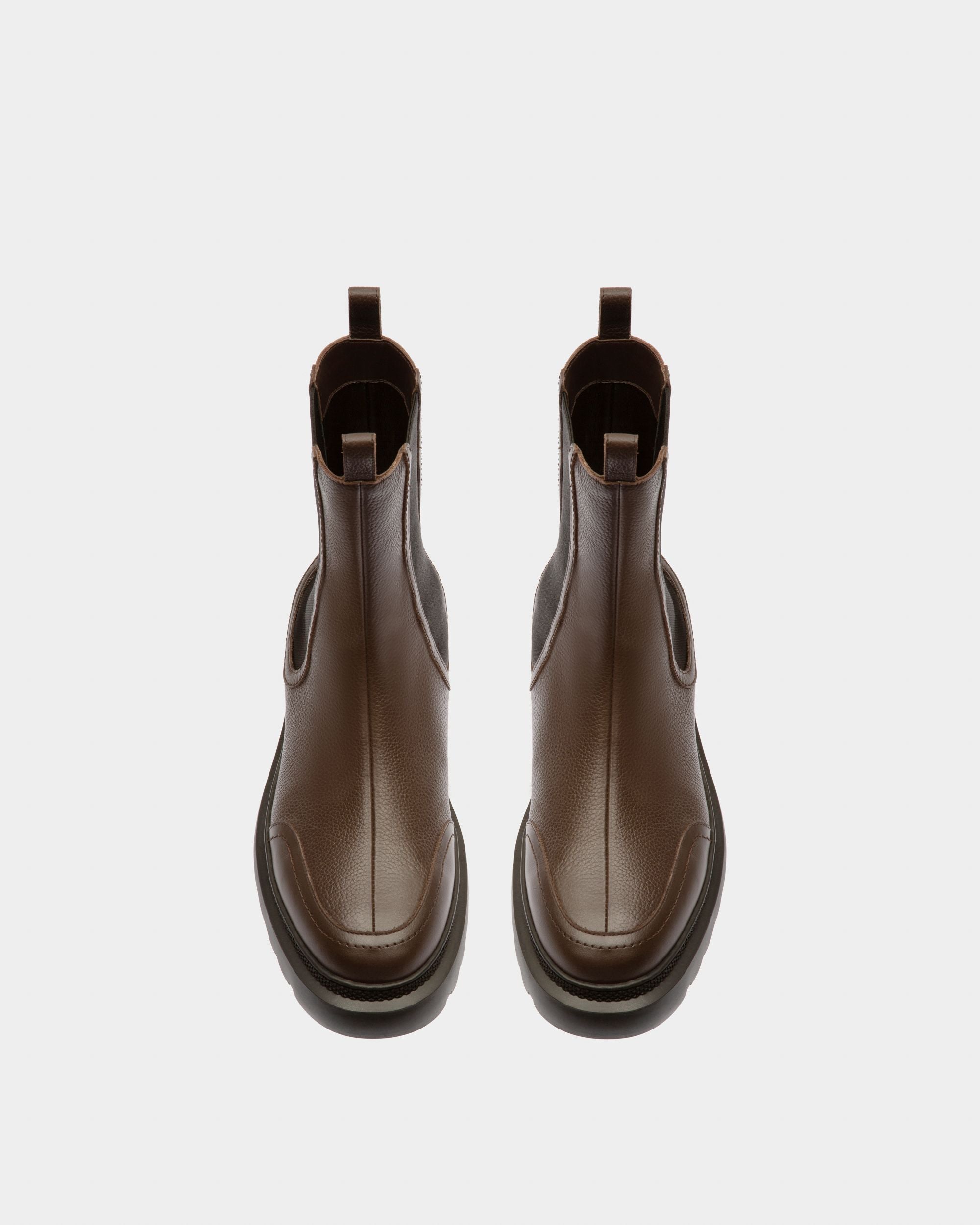 Ginny Flat Stivaletti In Pelle Marroni - Donna - Bally - 02