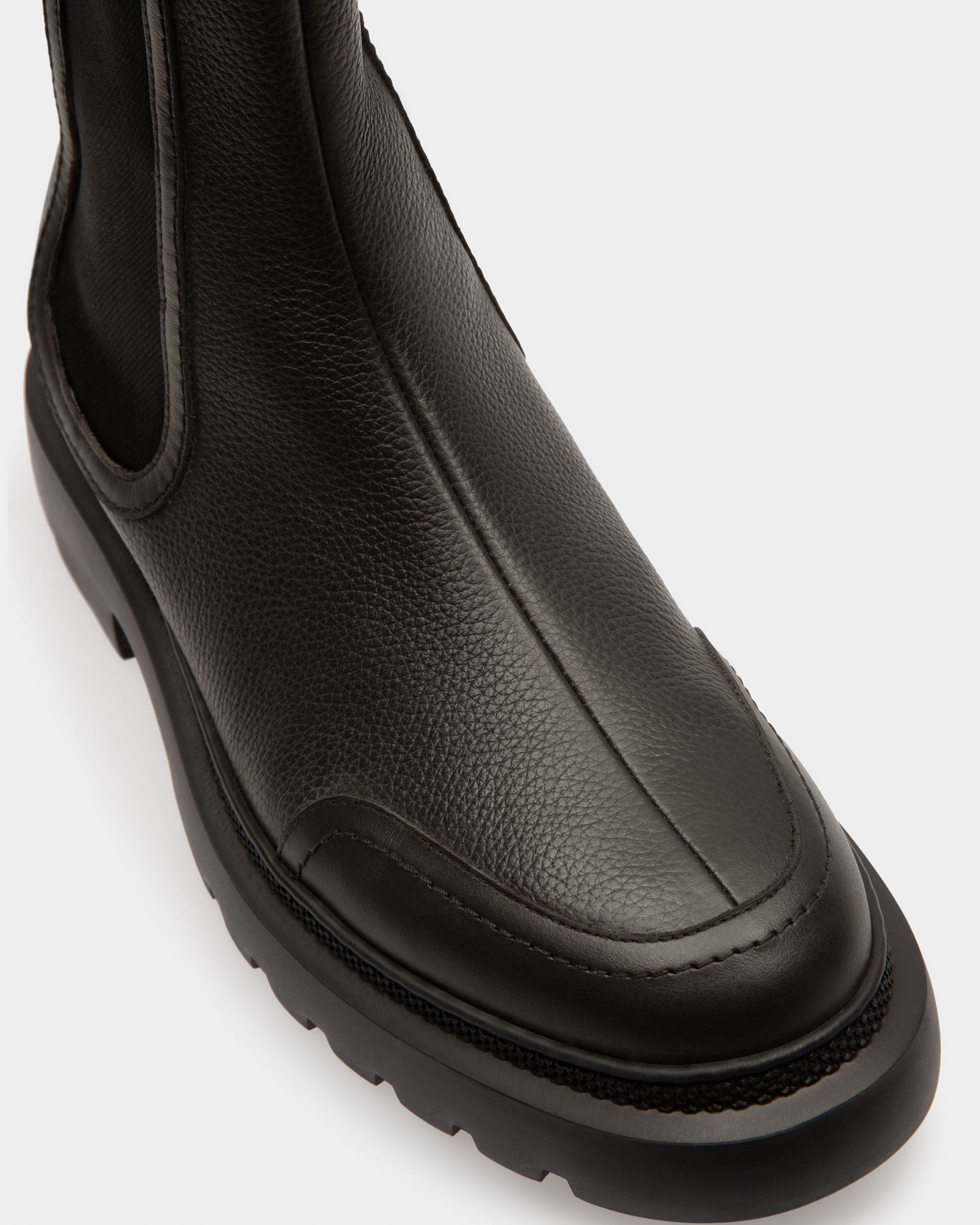 Ginny Flat Stiefel Aus Schwarzem Leder - Damen - Bally - 06