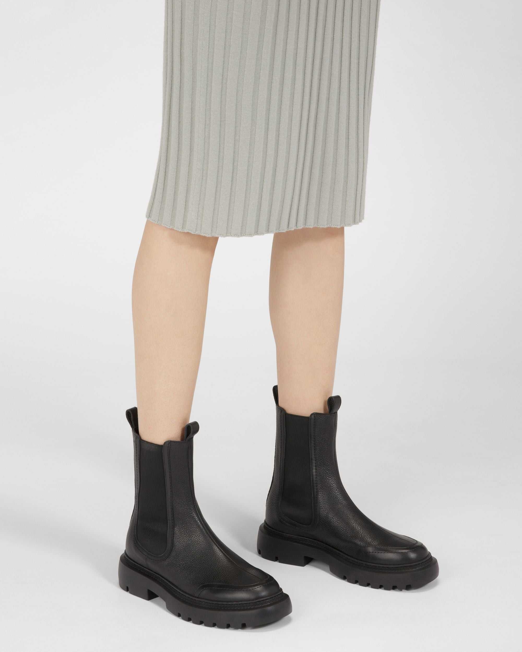Ginny Flat Stiefel Aus Schwarzem Leder - Damen - Bally - 07