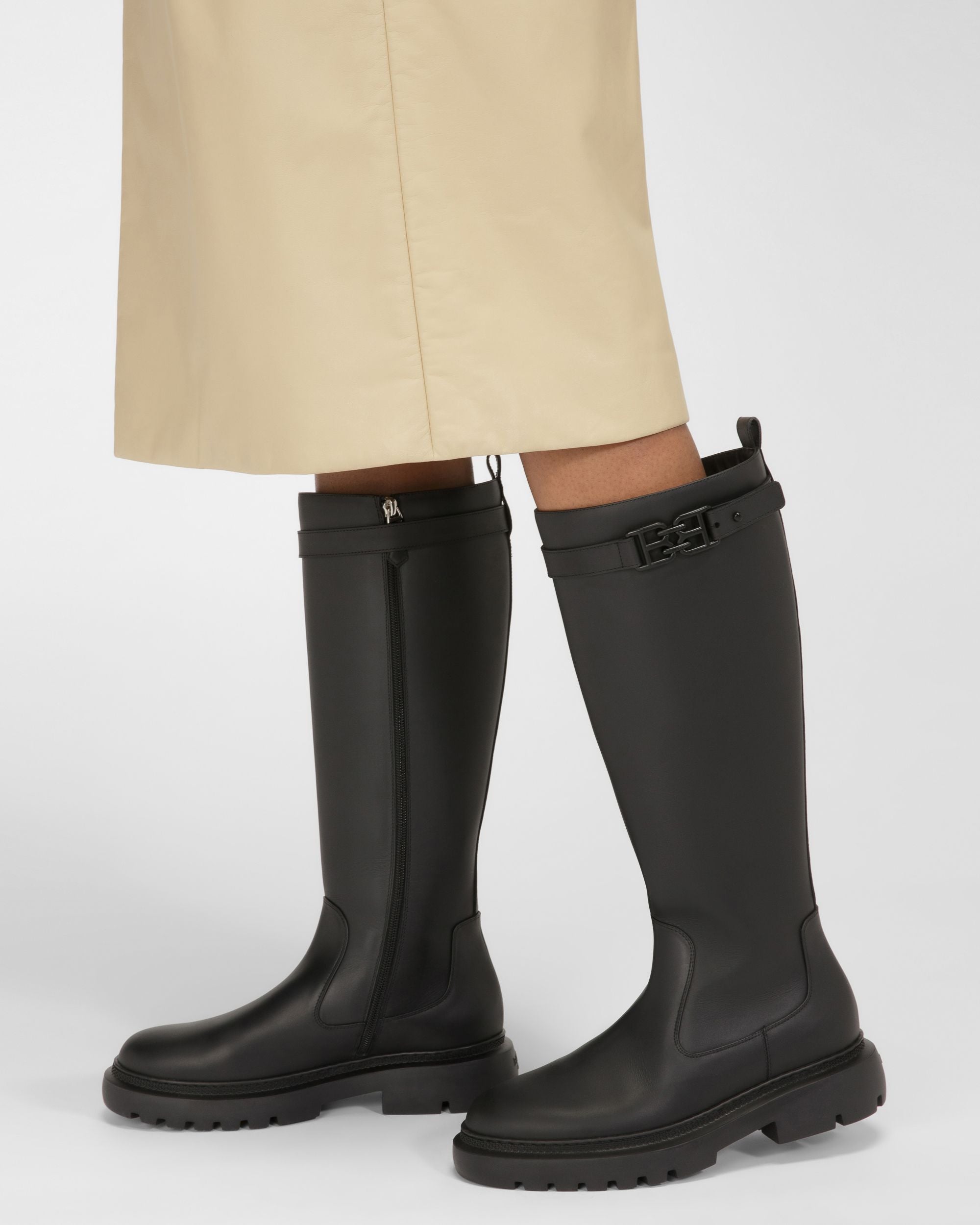 Gaila Stiefel Aus Schwarzem Leder - Damen - Bally - 02