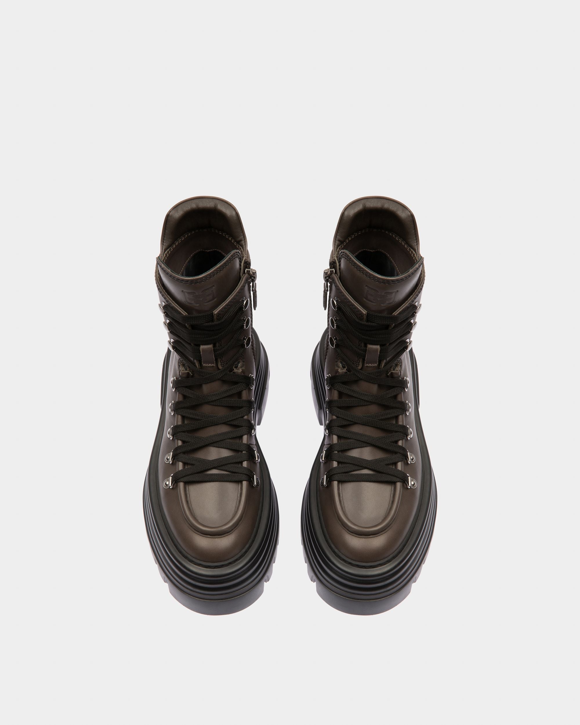 Graciella Bottines En Cuir Vert Militaire - Femme - Bally - 02