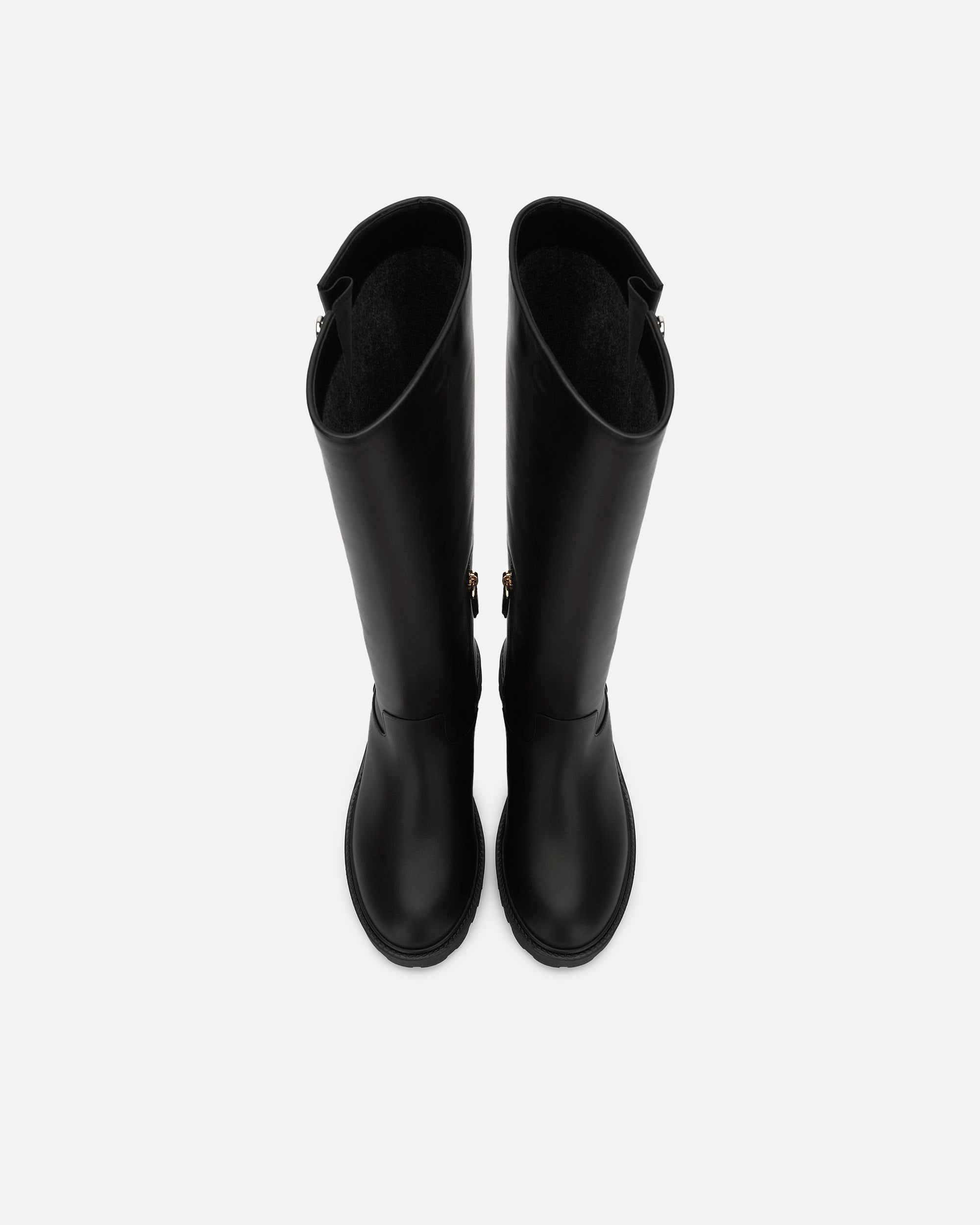 Botte Longue En Cuir Noir - Femme - Bally - 05