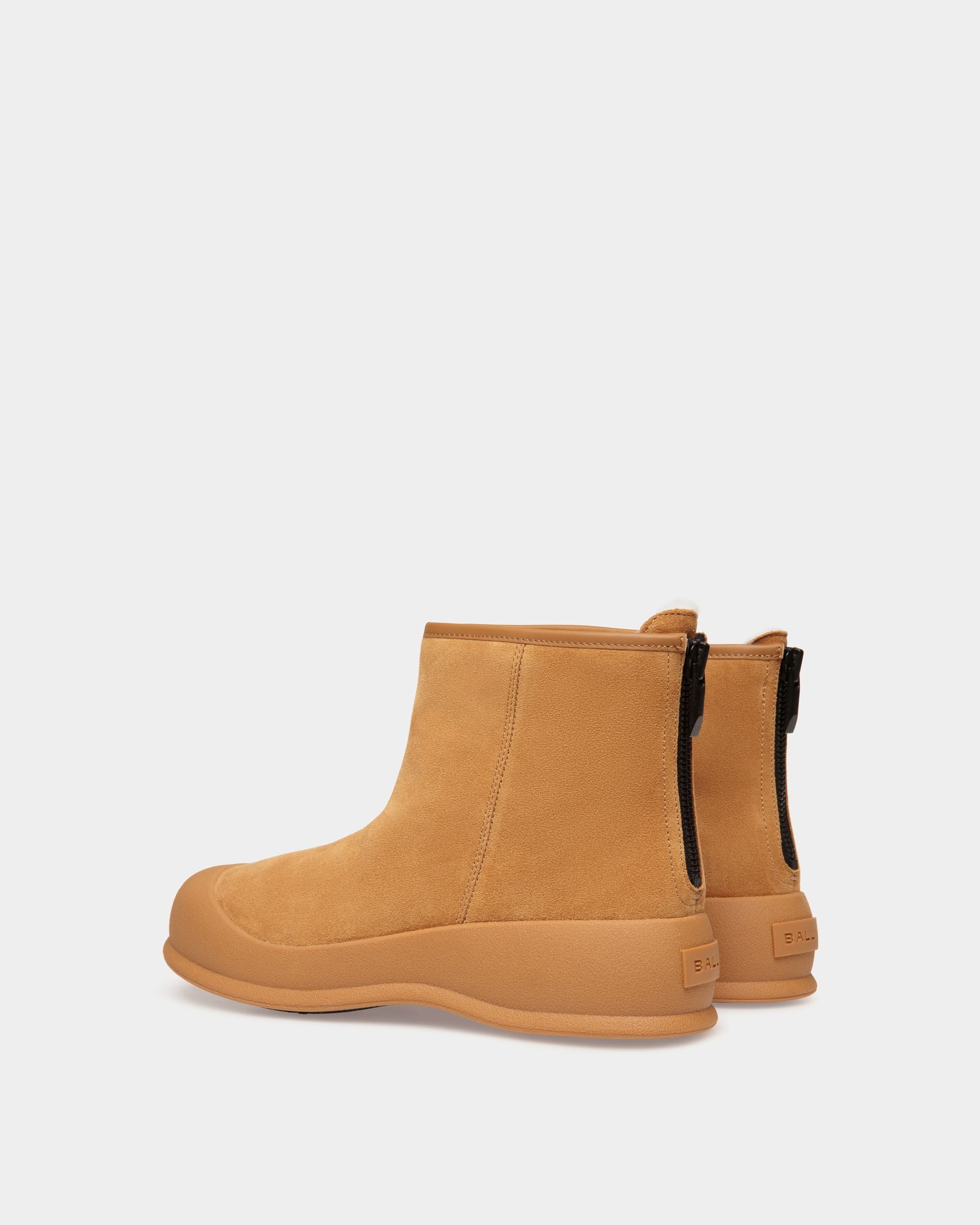 Stivaletto Frei In Pelle Scamosciata Ocra - Donna - Bally - 03