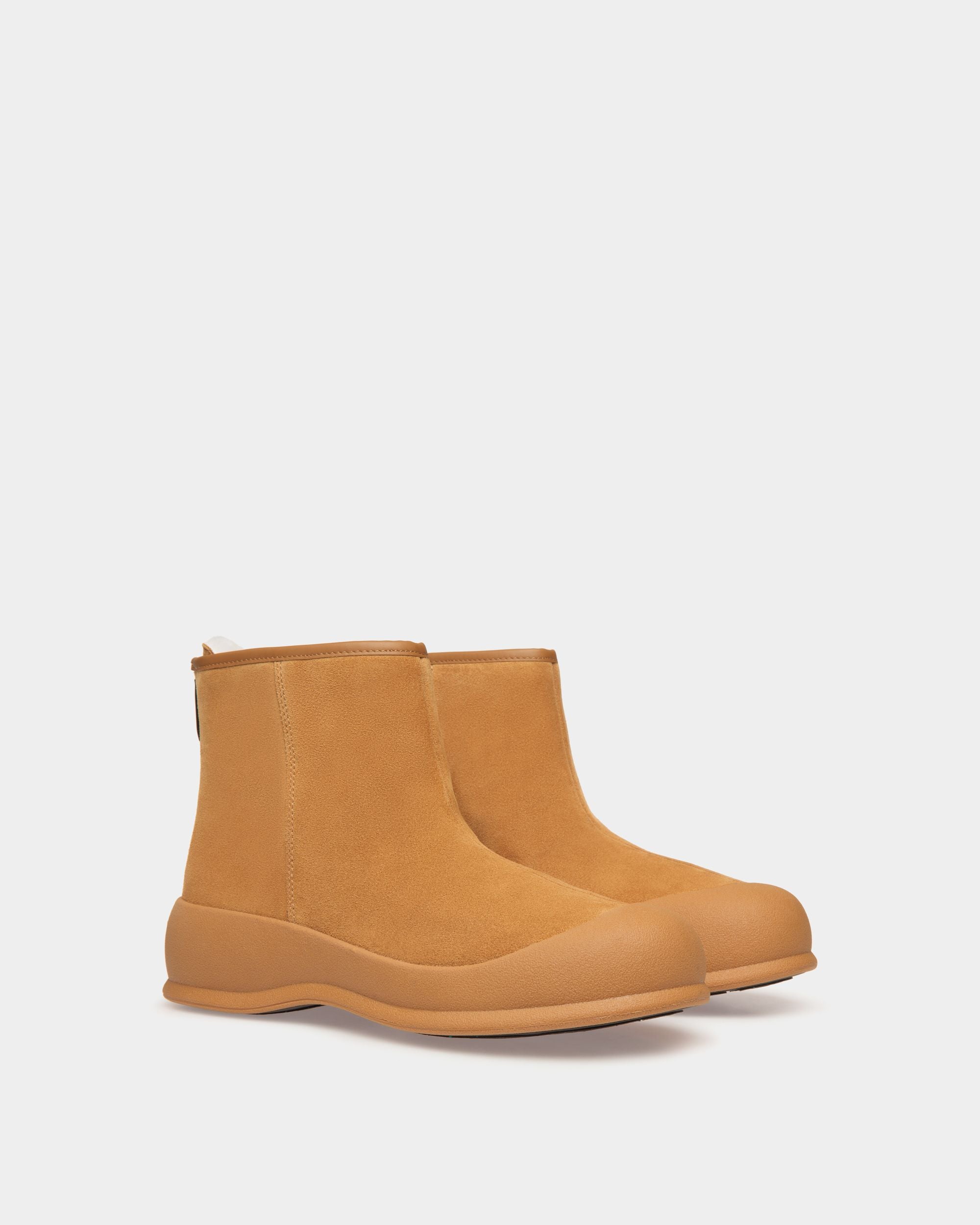 Stivaletto Frei In Pelle Scamosciata Ocra - Donna - Bally - 04
