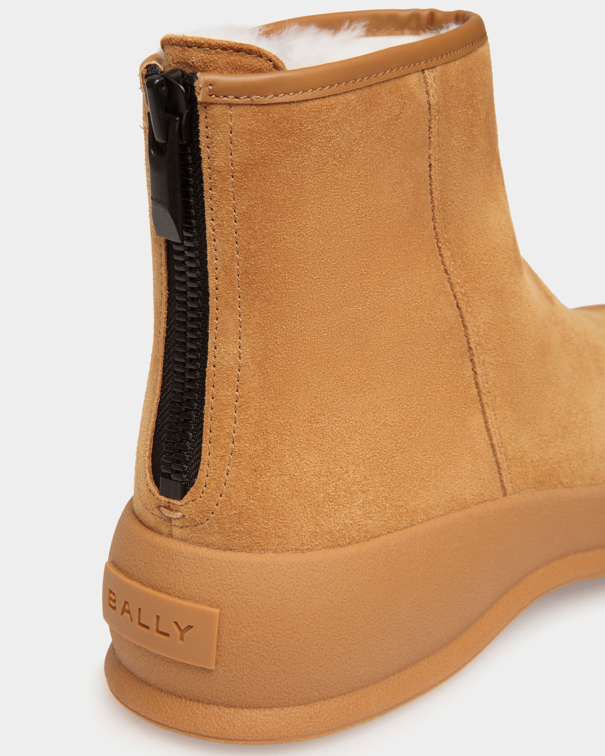 Stivaletto Frei In Pelle Scamosciata Ocra - Donna - Bally - 06