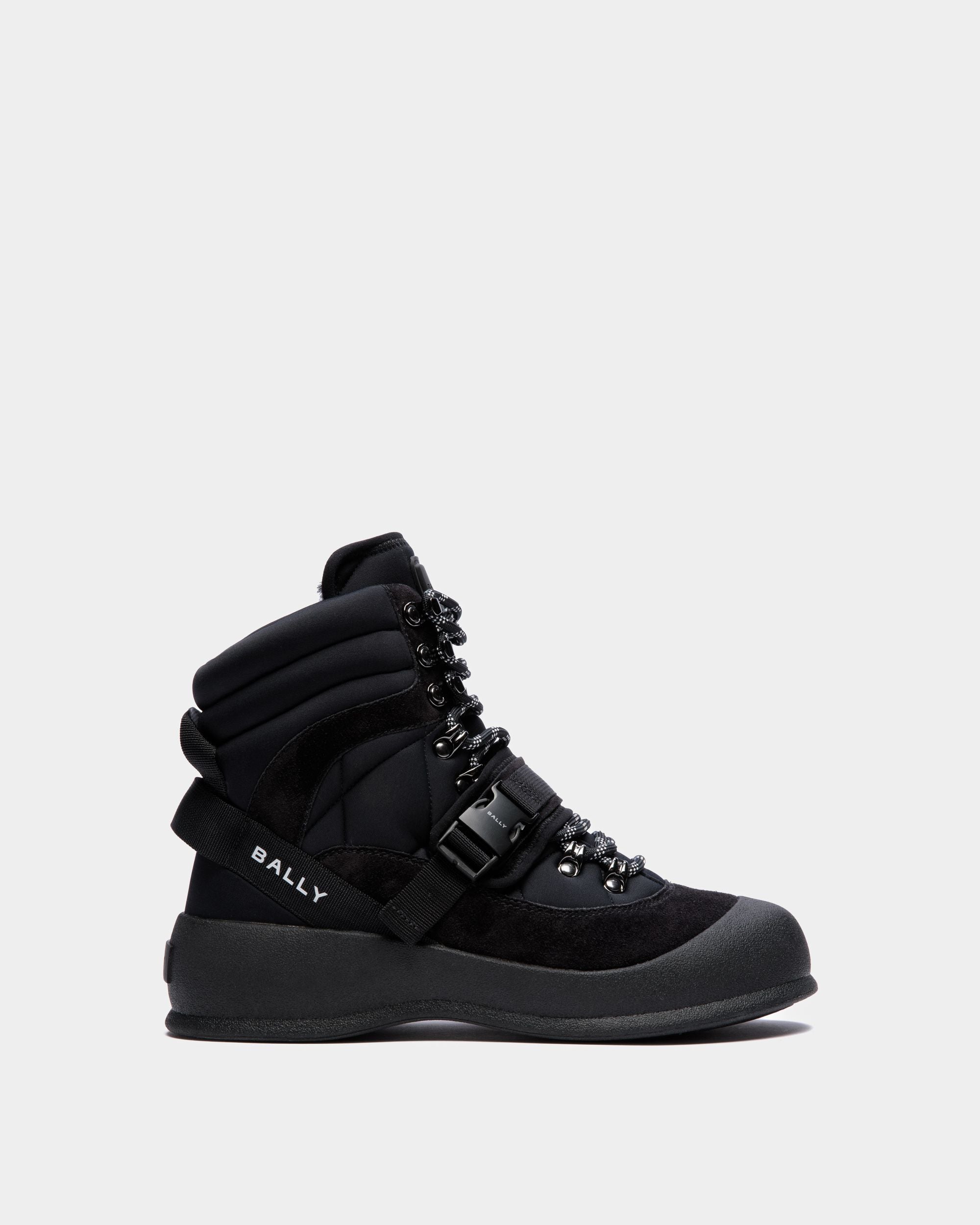 Botte À Lacets Frei En Nylon Noir - Femme - Bally - 01