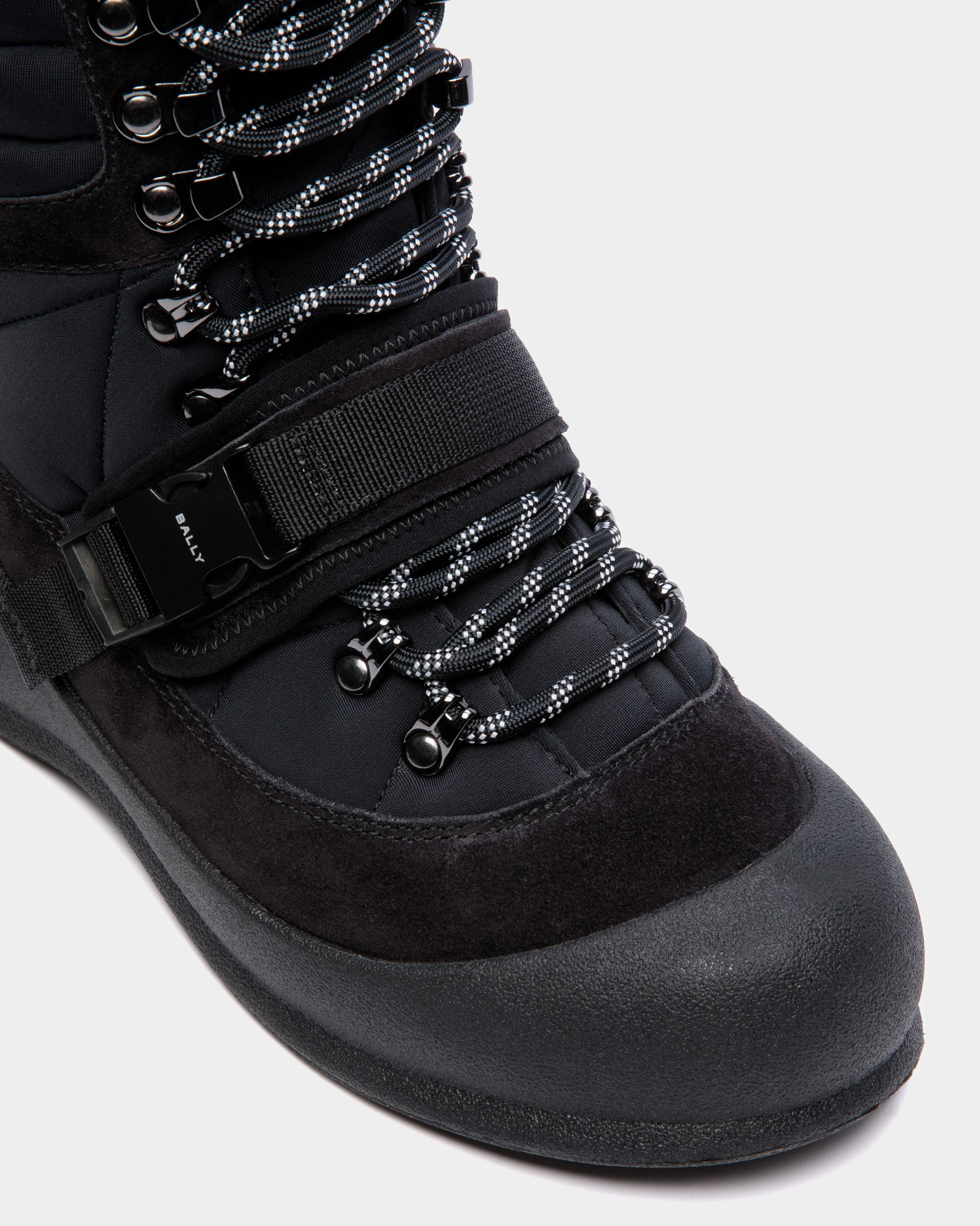 Botte À Lacets Frei En Nylon Noir - Femme - Bally - 06