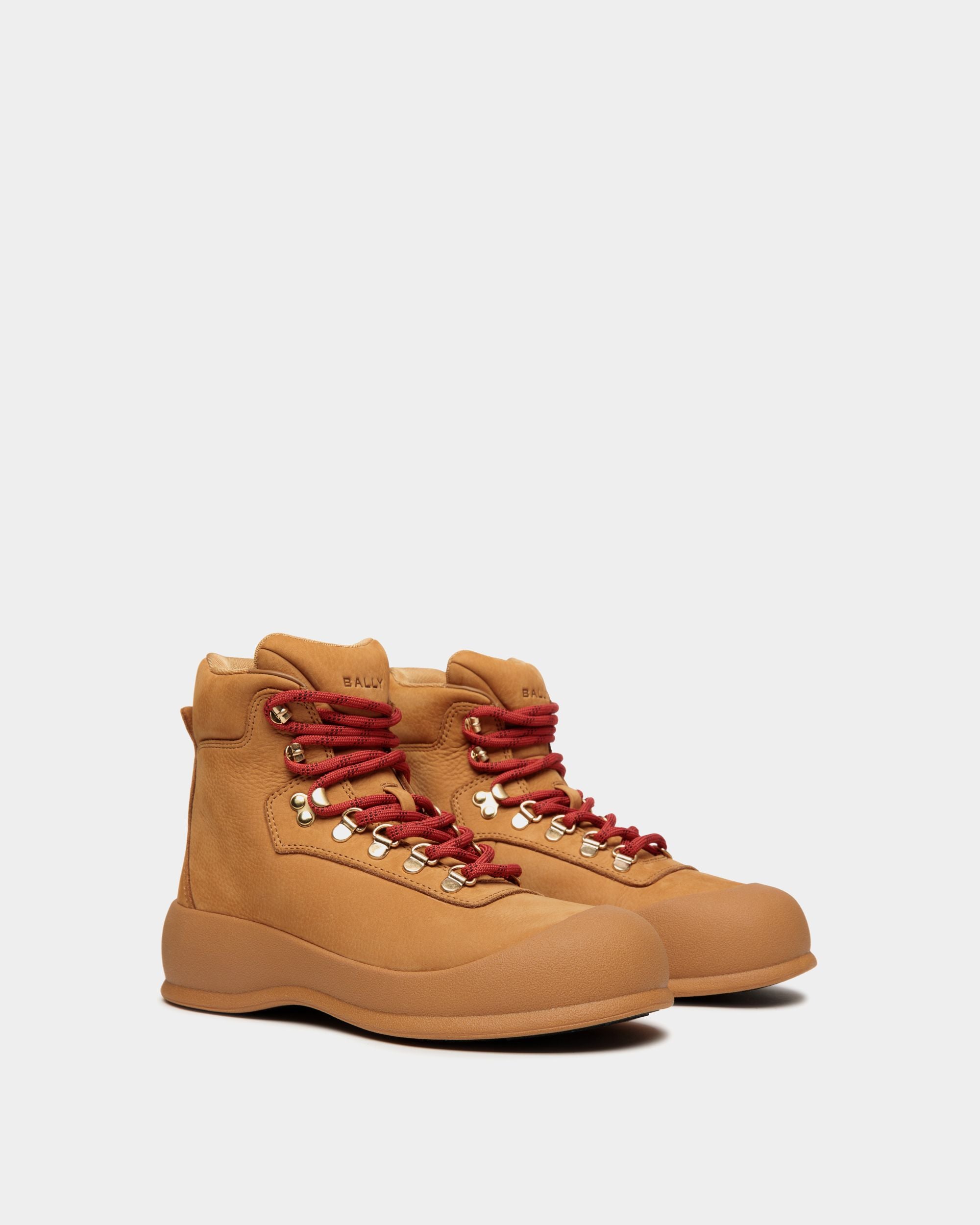 Frei Stiefelette Aus Braunem Veloursleder - Damen - Bally - 03