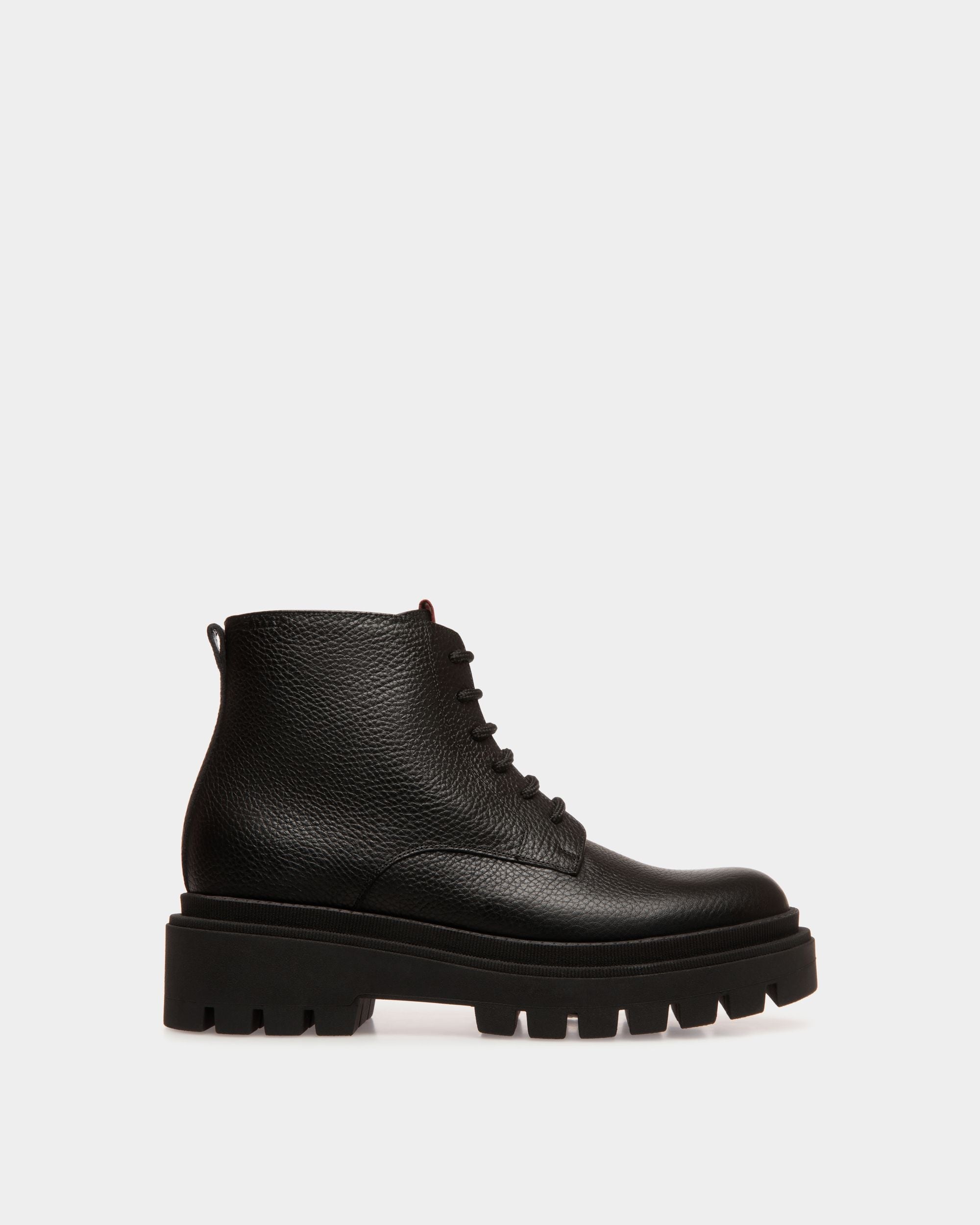 Booties In Black Leather - Damen - Bally - 01