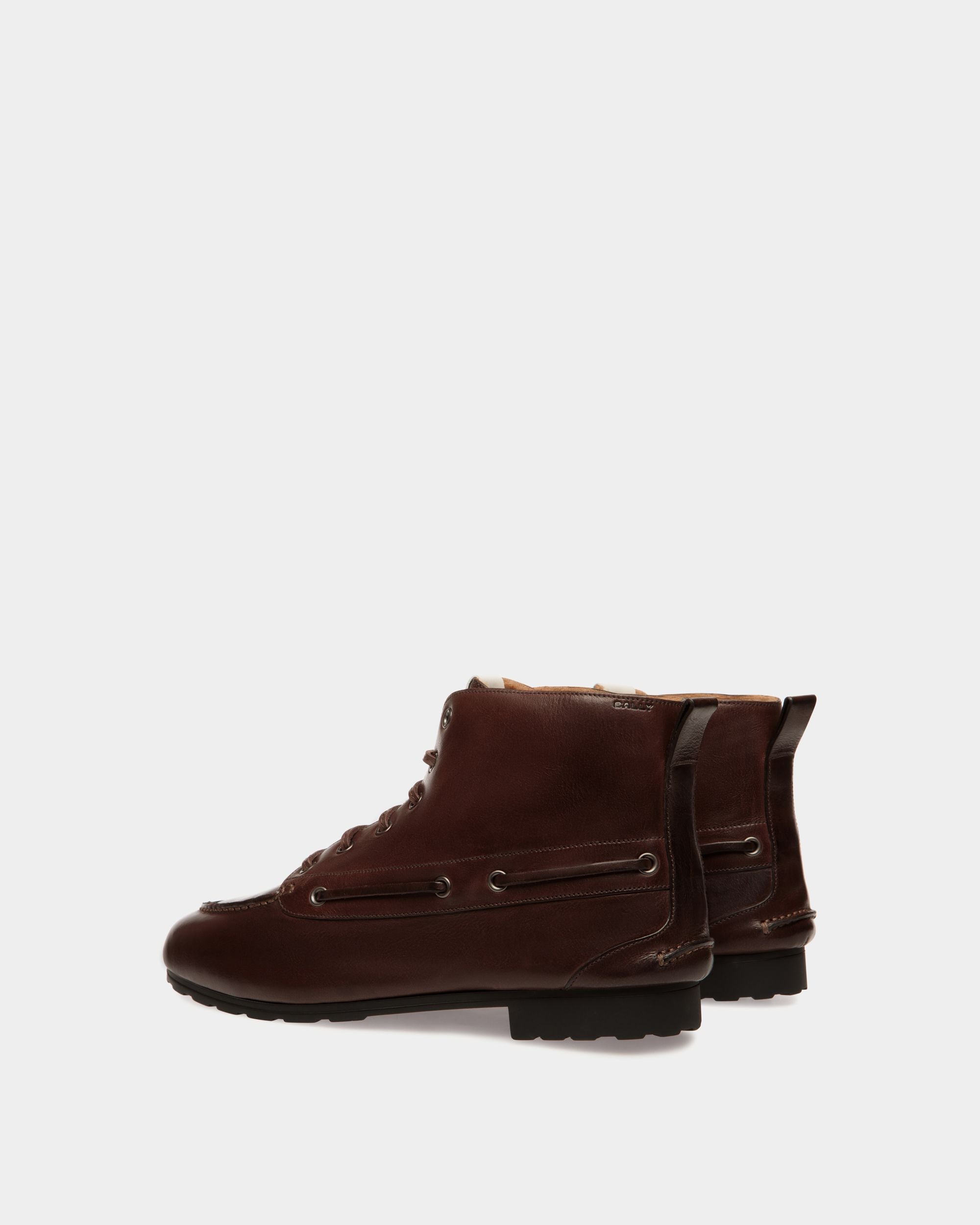 Winter Capsule Stiefeletten Aus Leder In Ebenholzschwarz - Damen - Bally - 03