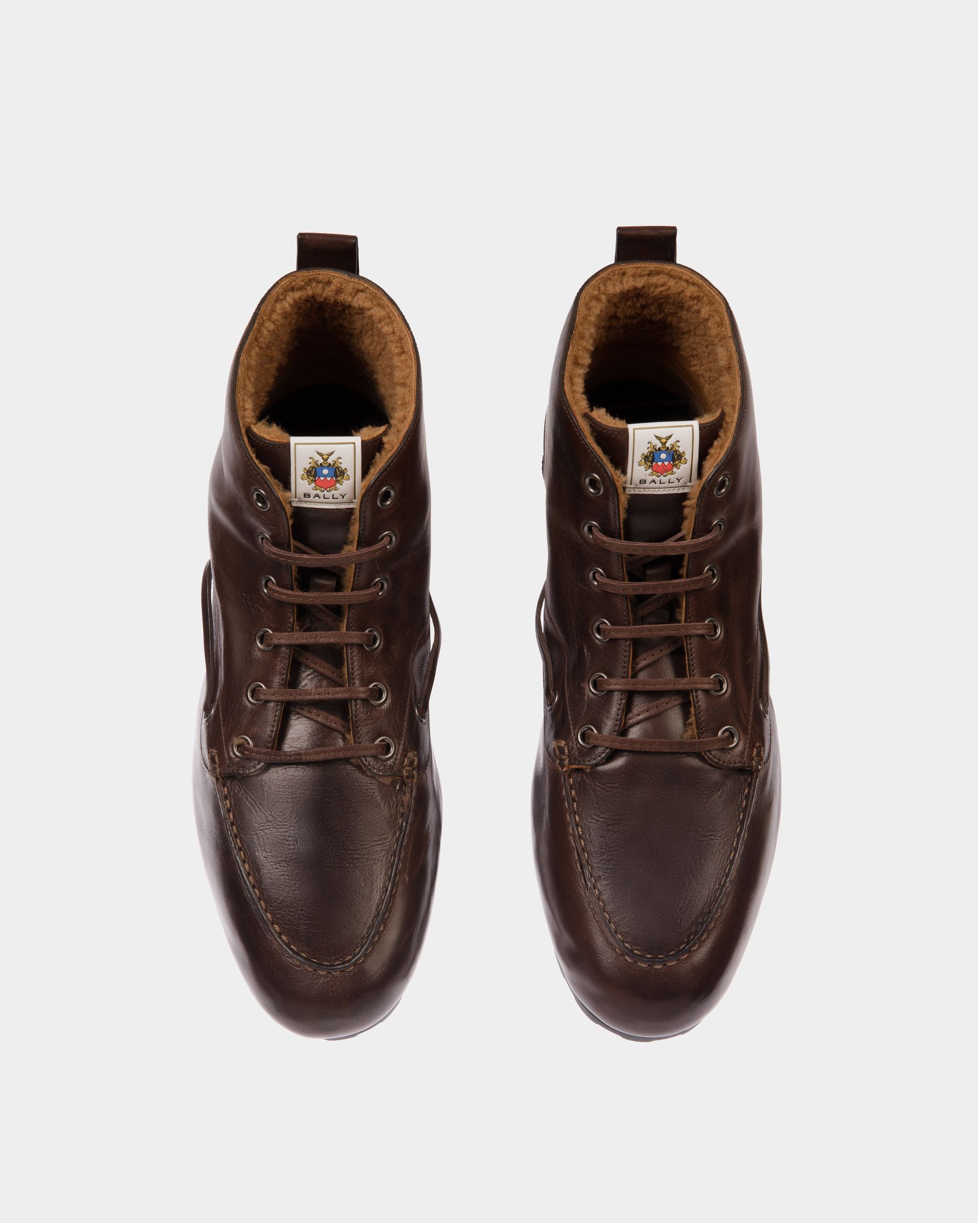 Winter Capsule Stiefeletten Aus Leder In Ebenholzschwarz - Damen - Bally - 04