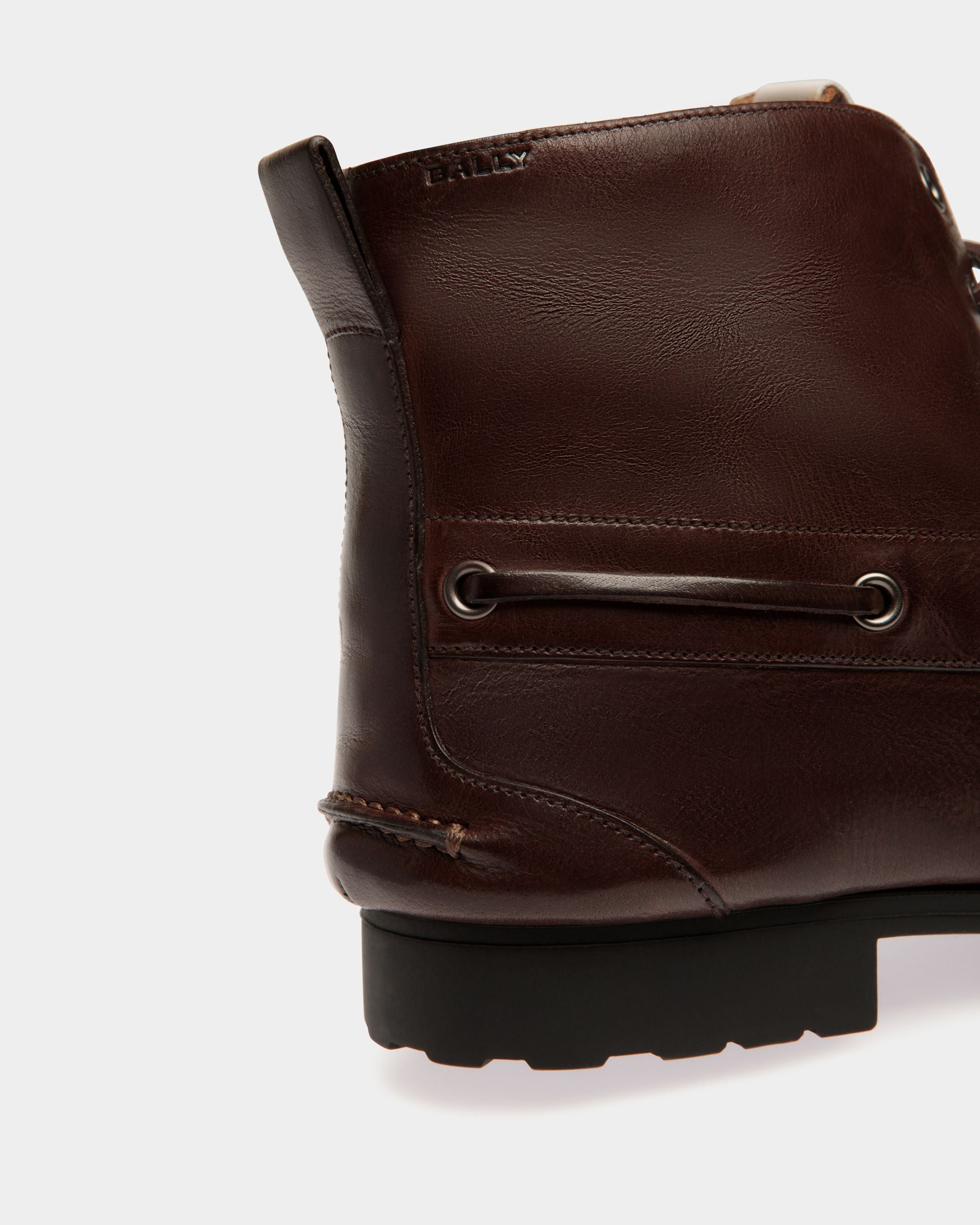 Winter Capsule Stiefeletten Aus Leder In Ebenholzschwarz - Damen - Bally - 05
