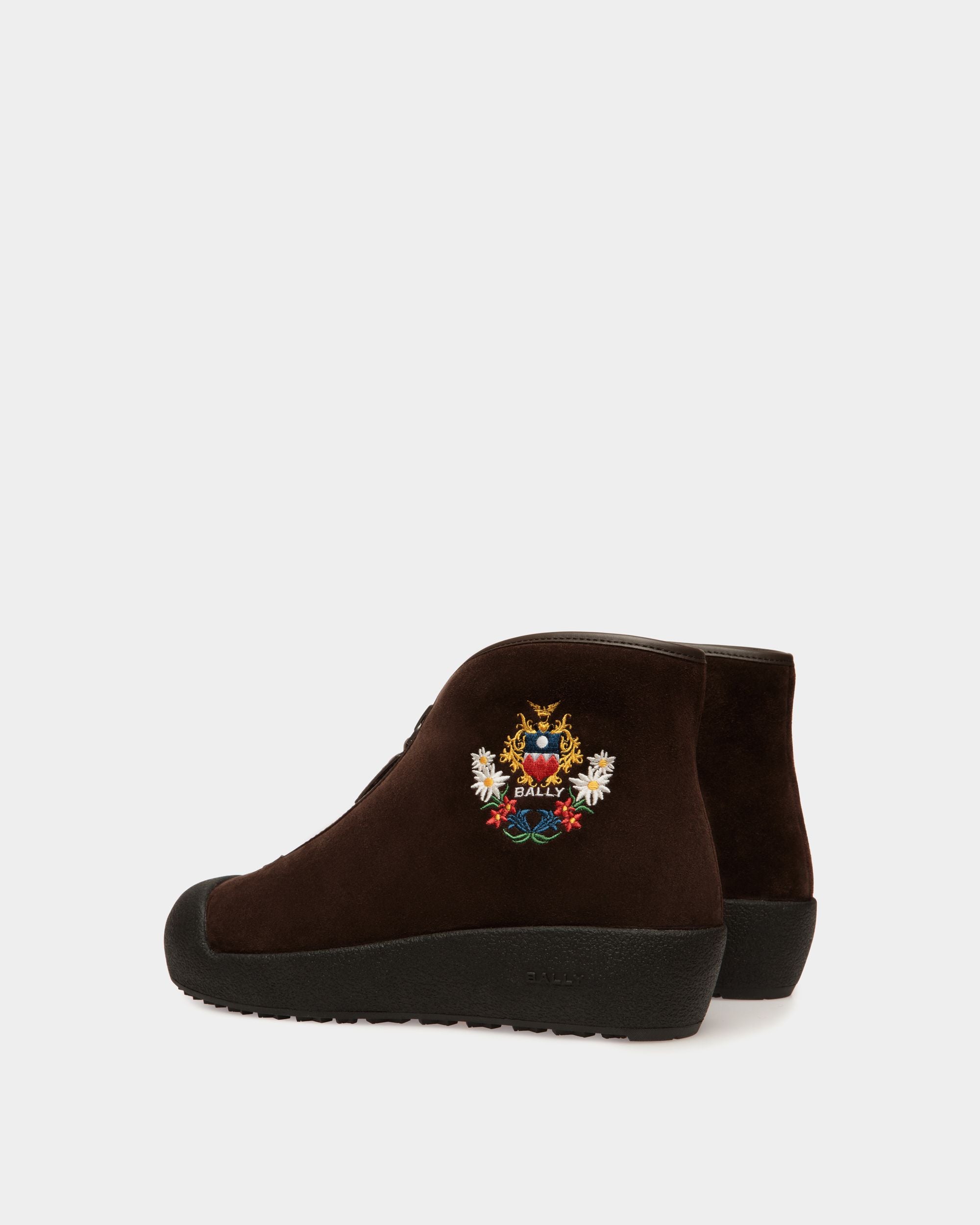 Winter Capsule Stiefeletten Aus Braunem Veloursleder - Damen - Bally - 04