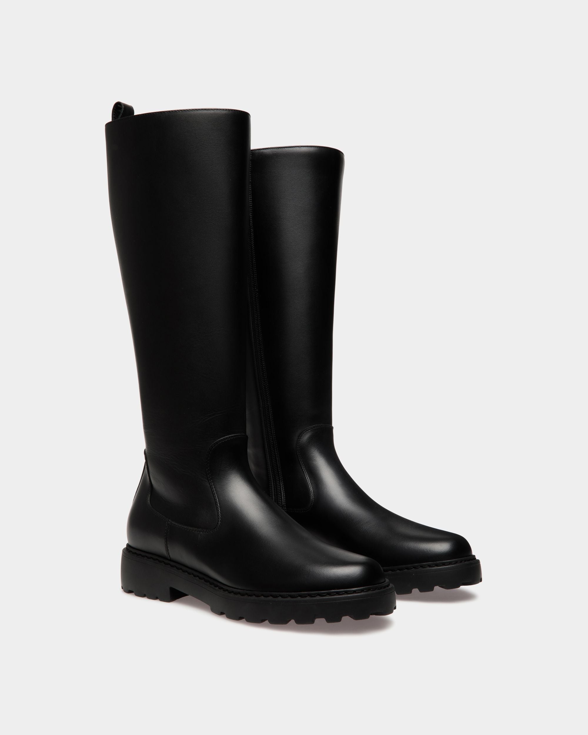 Gusto Stiefel Aus Leder In Schwarz - Damen - Bally - 02