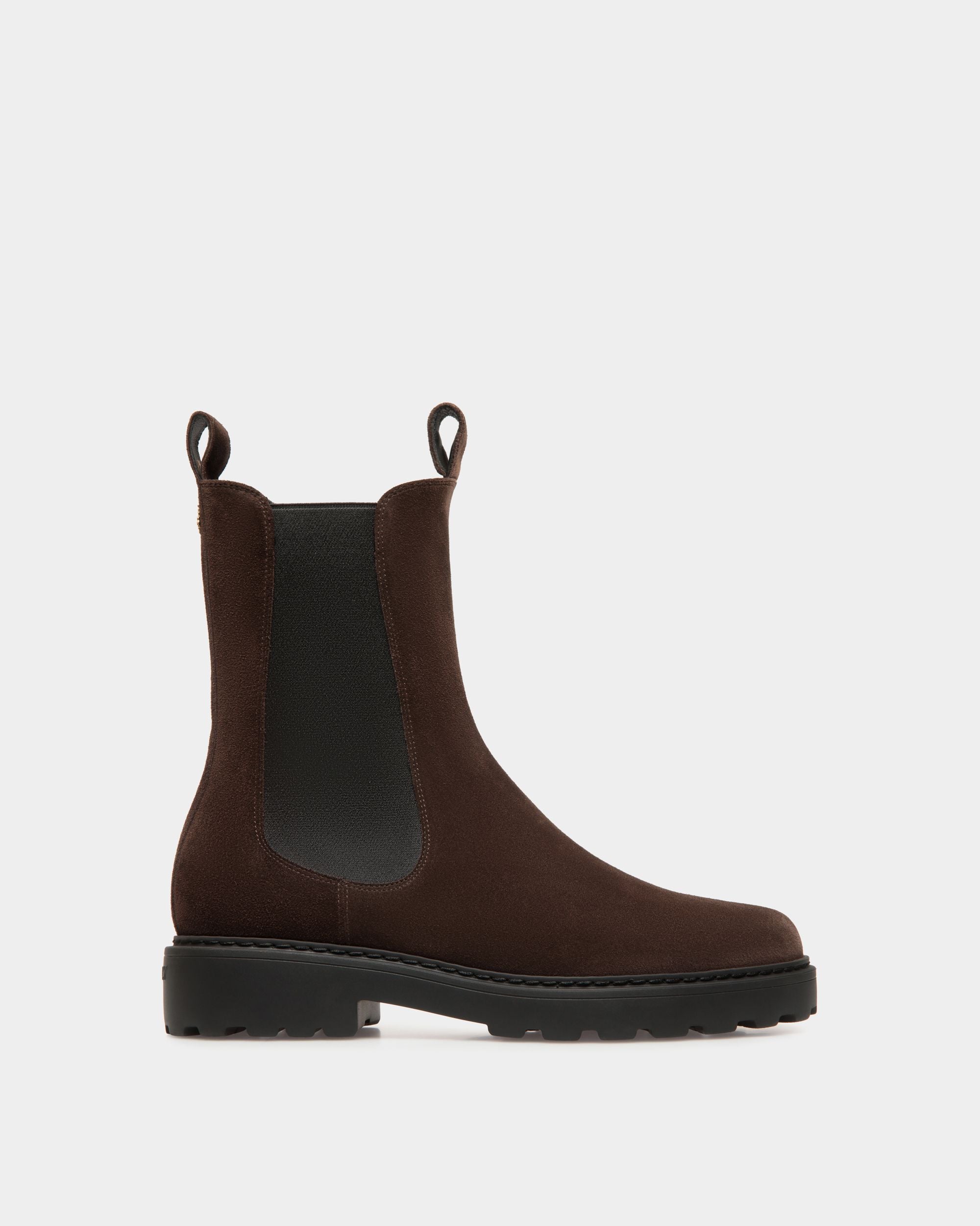 Gusto Bootie Aus Veloursleder In Ebenholzschwarz - Damen - Bally - 01