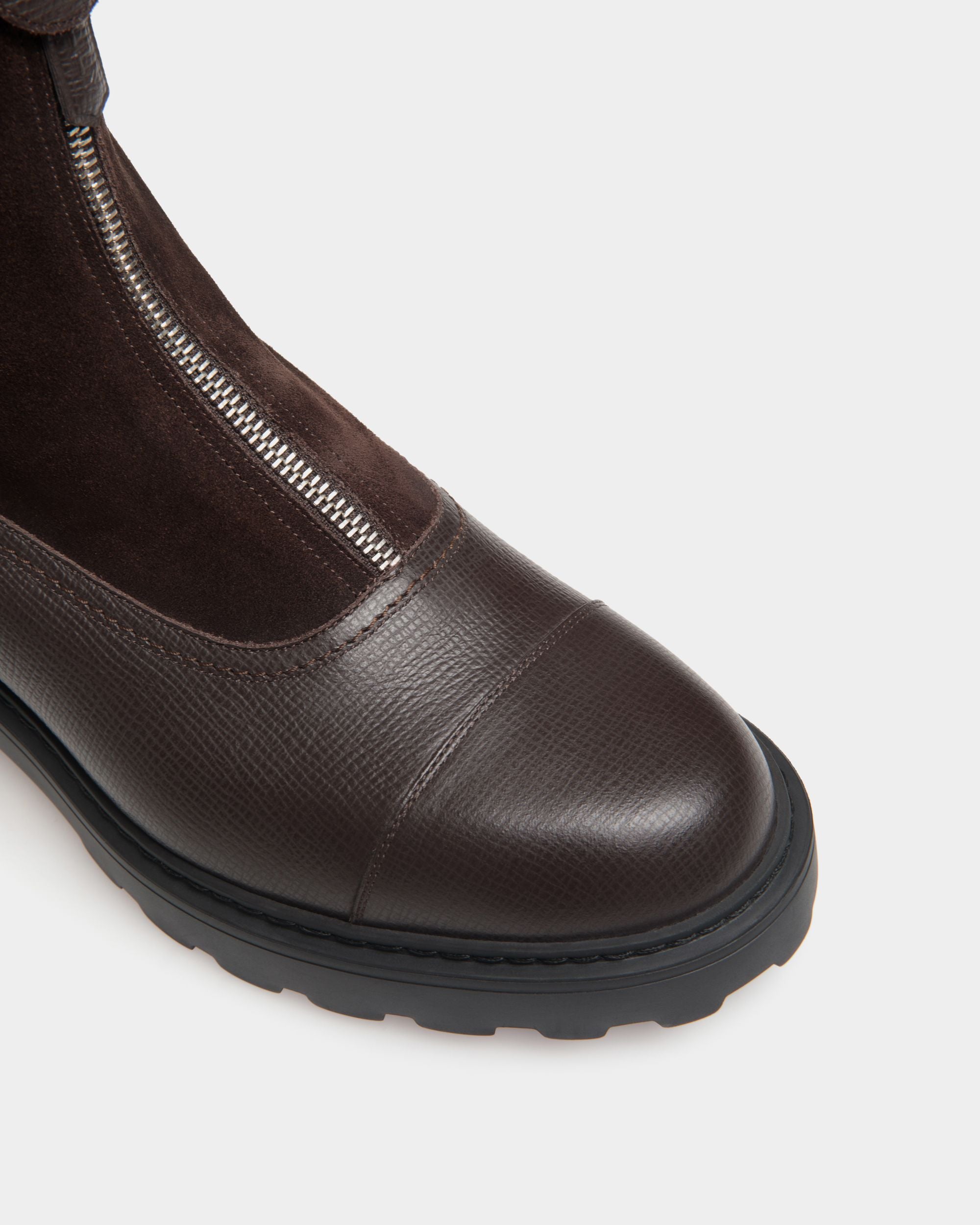 Gusto Bootie in Ebano Leather - Women's - Bally - 05