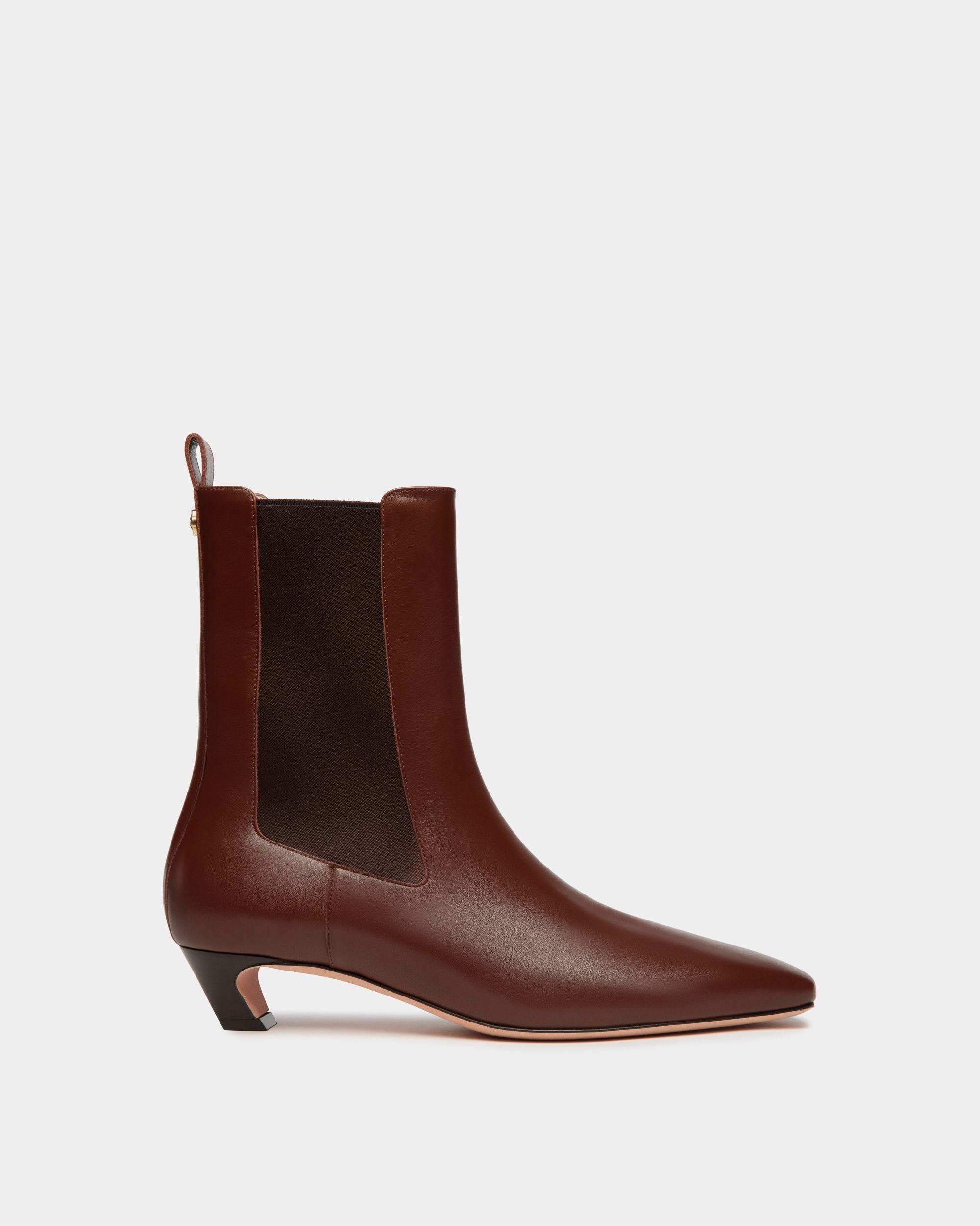 Sylt Bootie Aus Braunem Leder - Damen - Bally - 01
