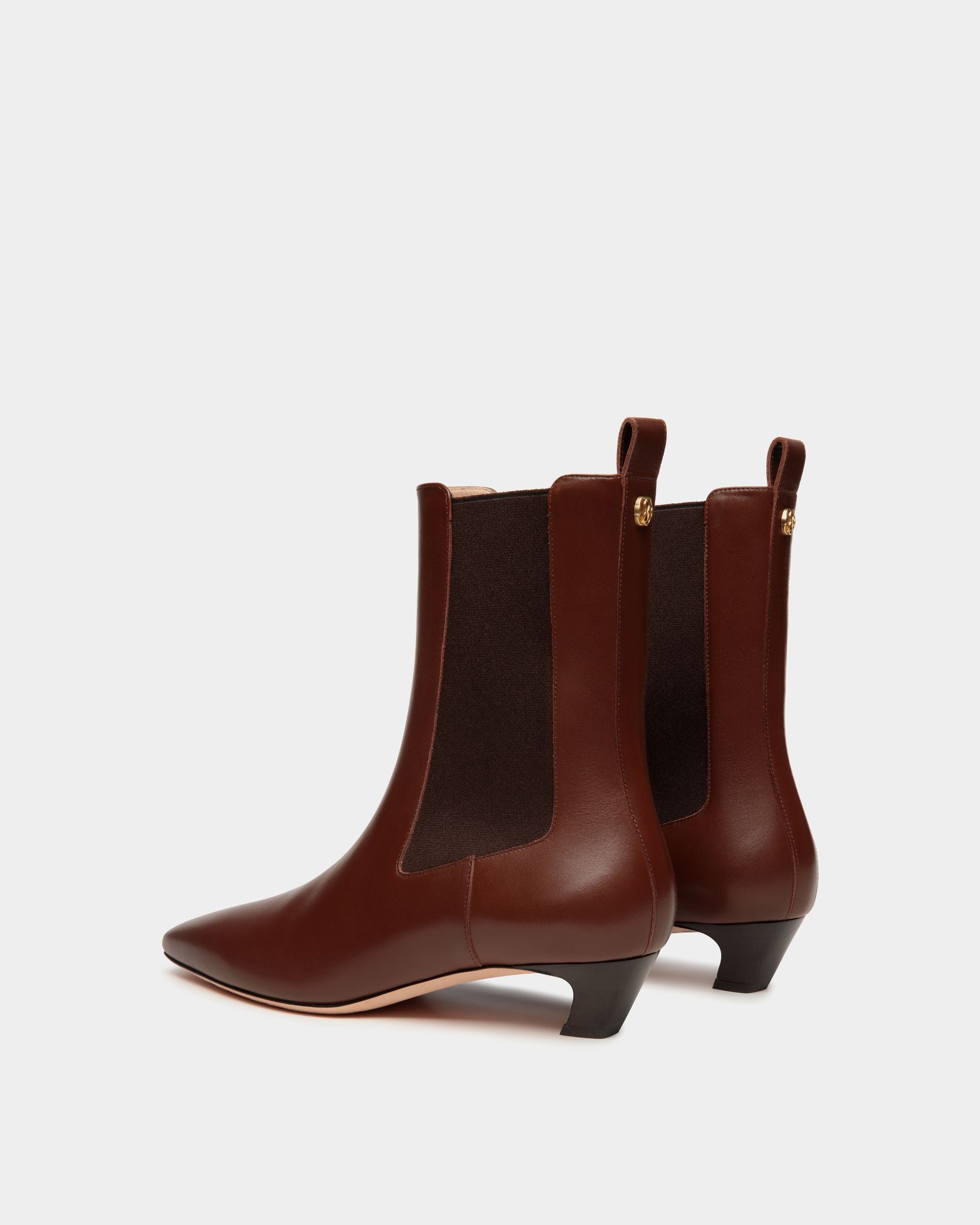 Sylt Bootie Aus Braunem Leder - Damen - Bally - 03