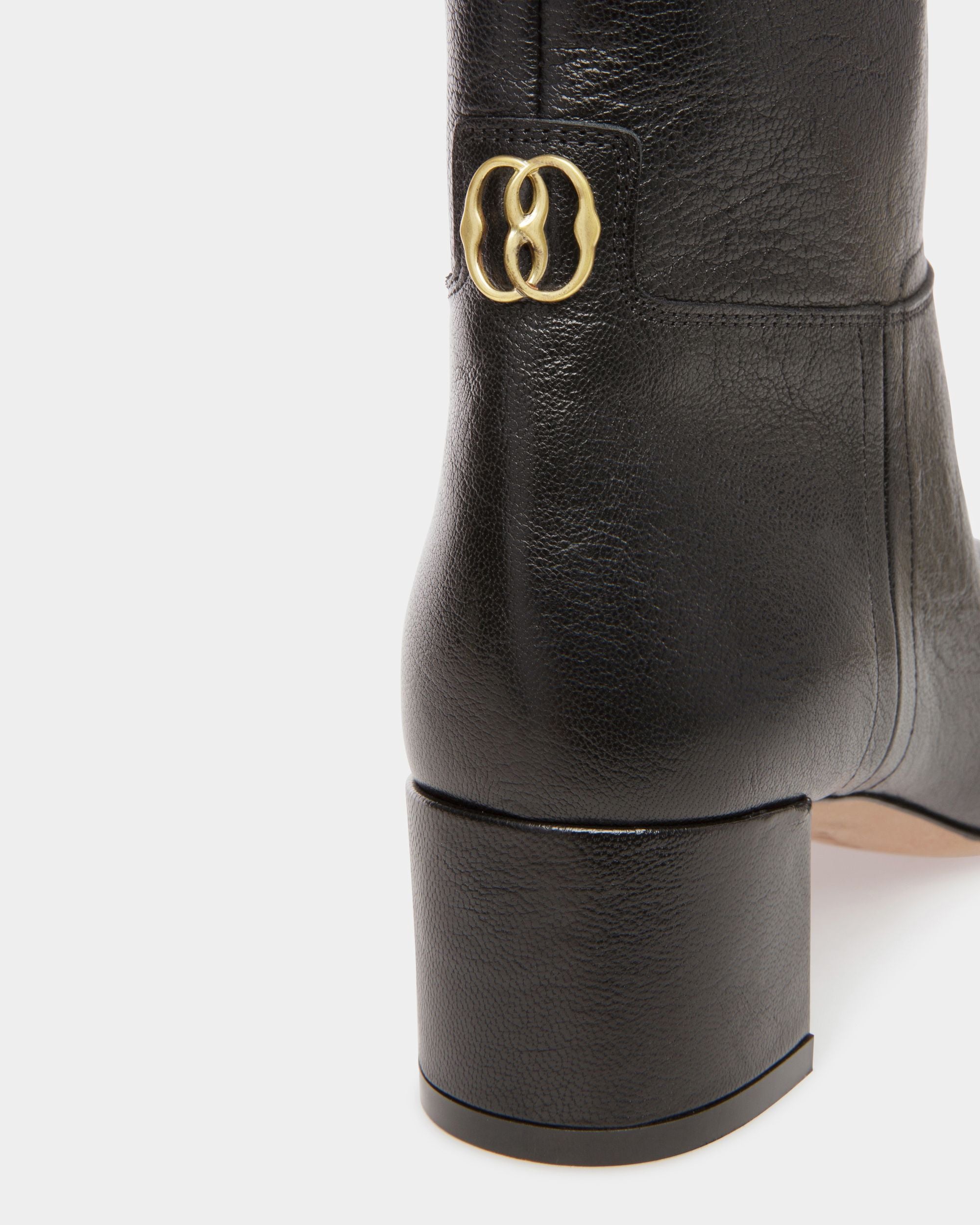 Bottines Daily Emblem En Cuir Noir - Femme - Bally - 04