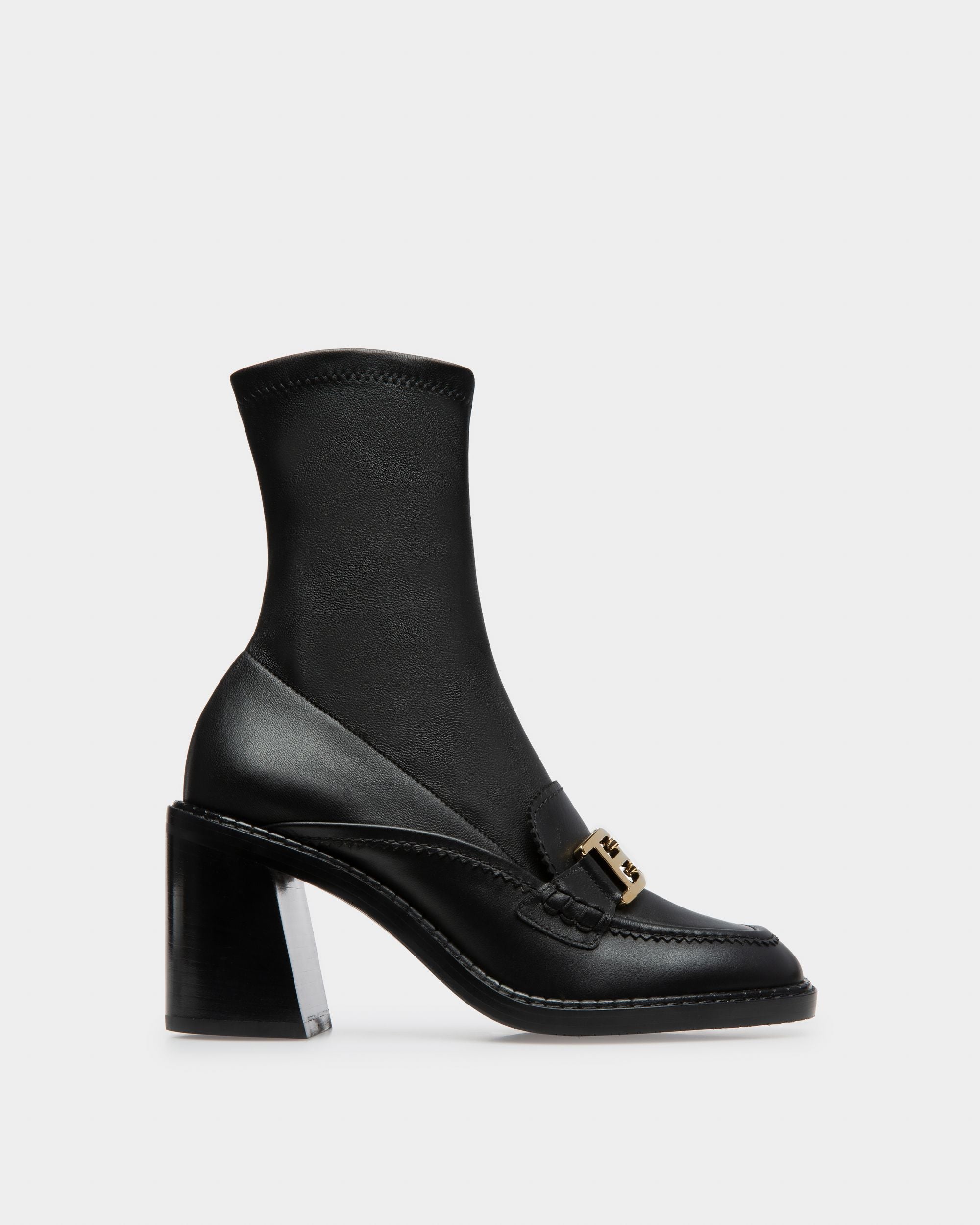 Enzy Bottines En Cuir Noir - Femme - Bally - 01