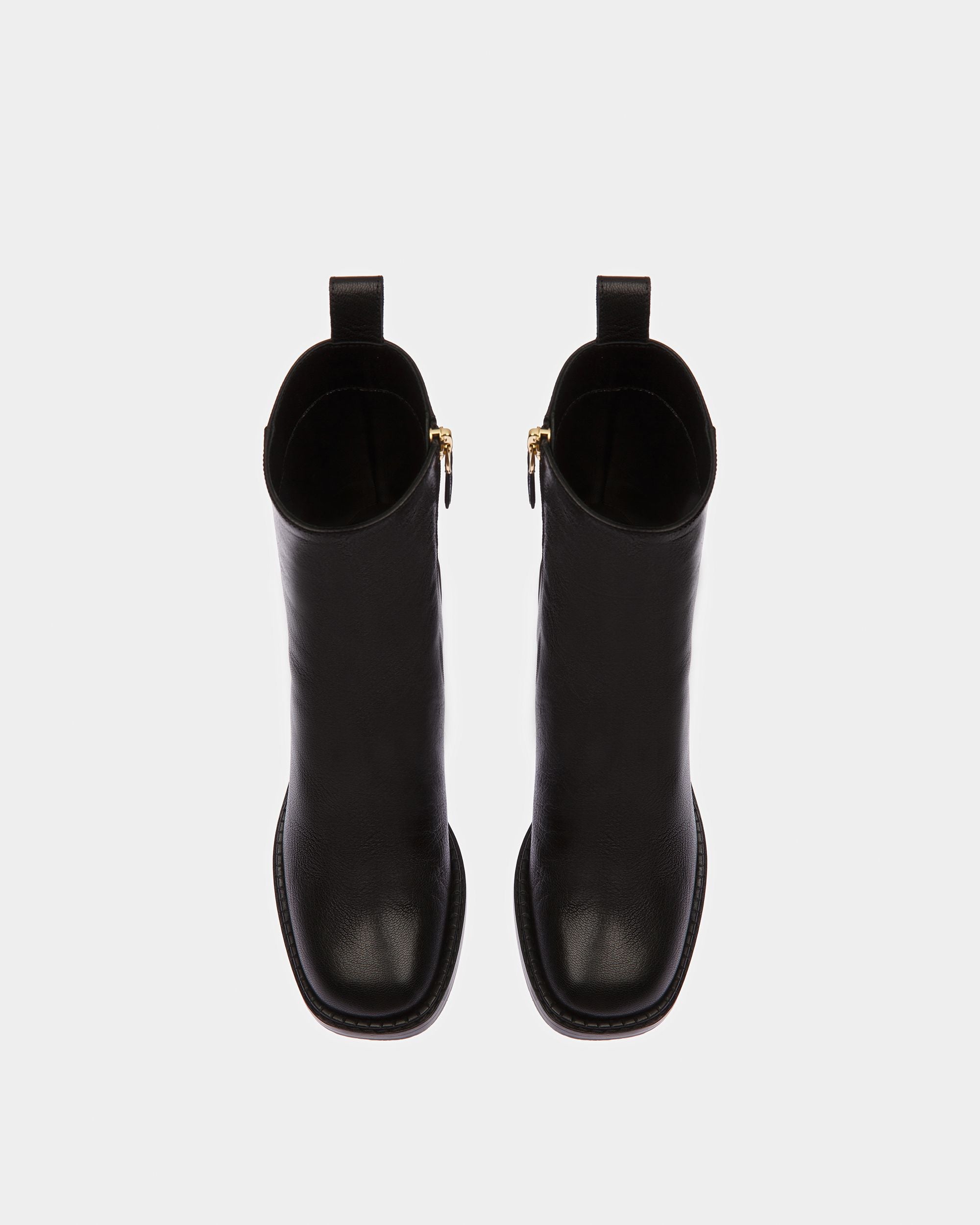 Austine Bottes En Cuir Noir - Femme - Bally - 02