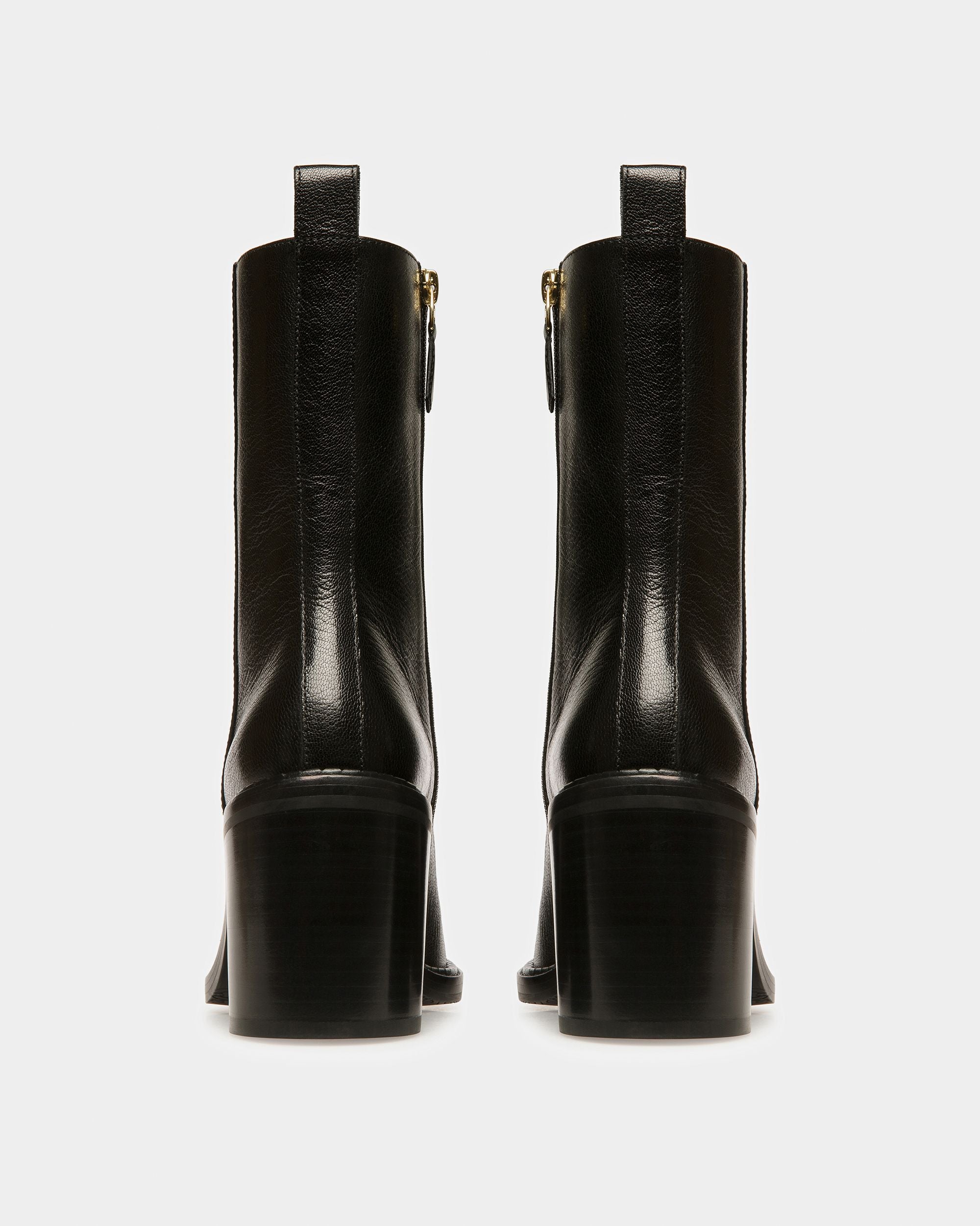 Austine Bottes En Cuir Noir - Femme - Bally - 04