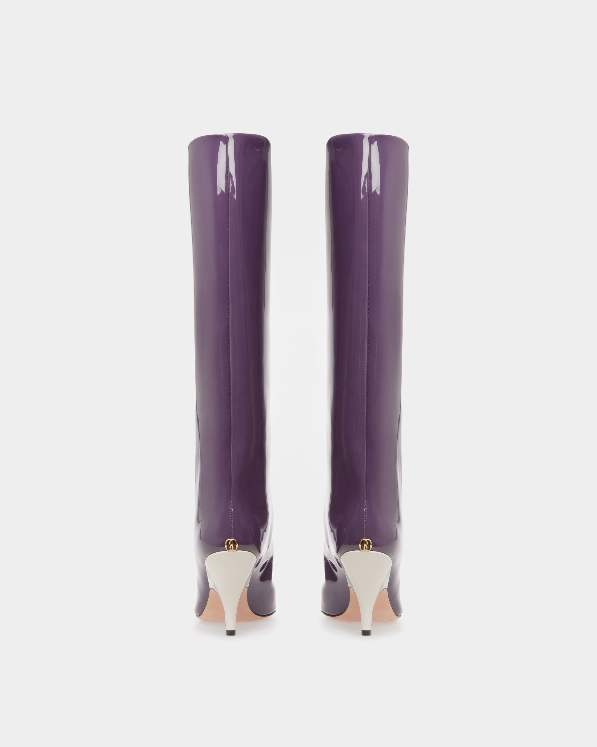 Katy Langschaftstiefel Aus Leder In Orchidee - Damen - Bally - 04
