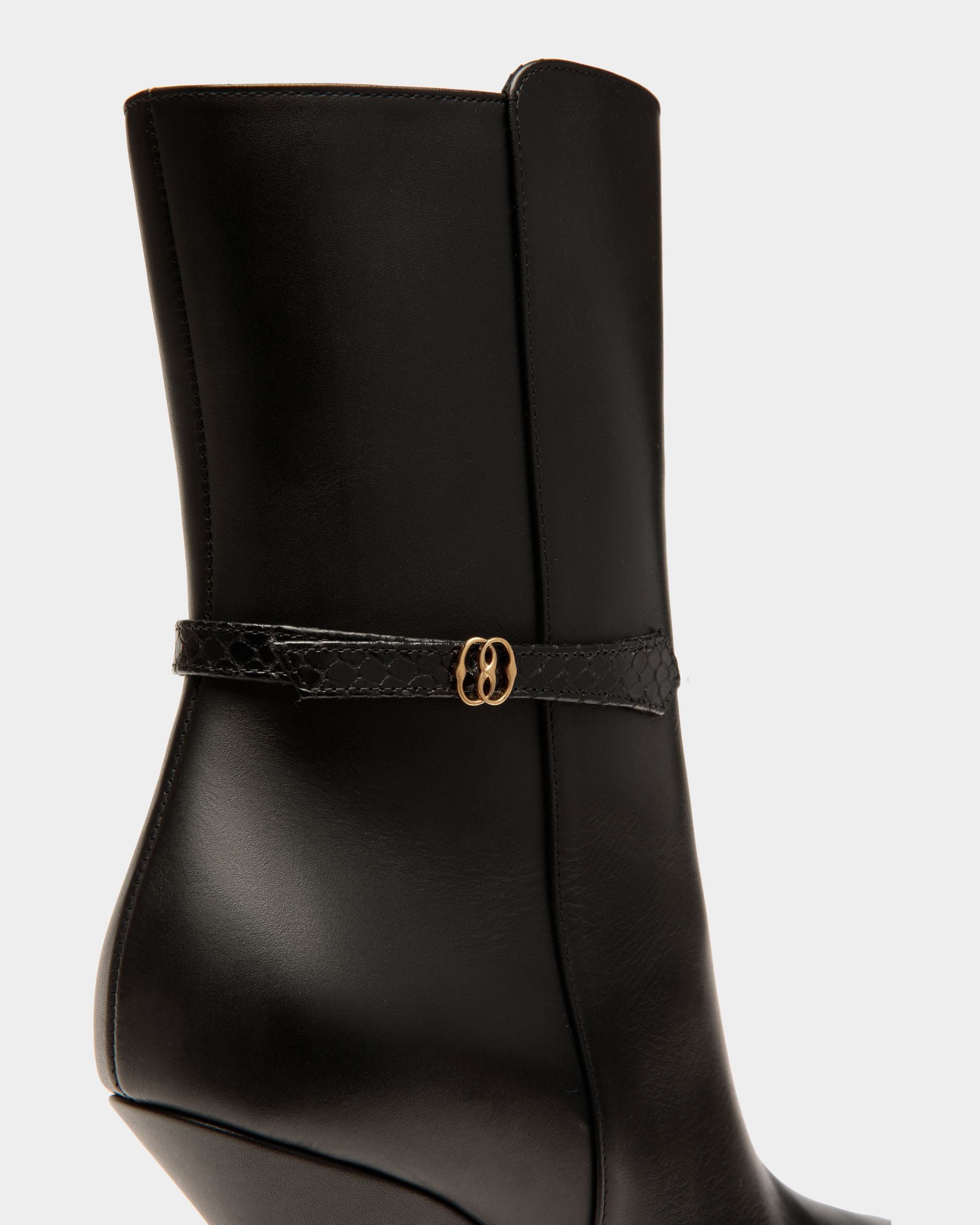 Bottes Odeya En Cuir Noir - Femme - Bally - 04