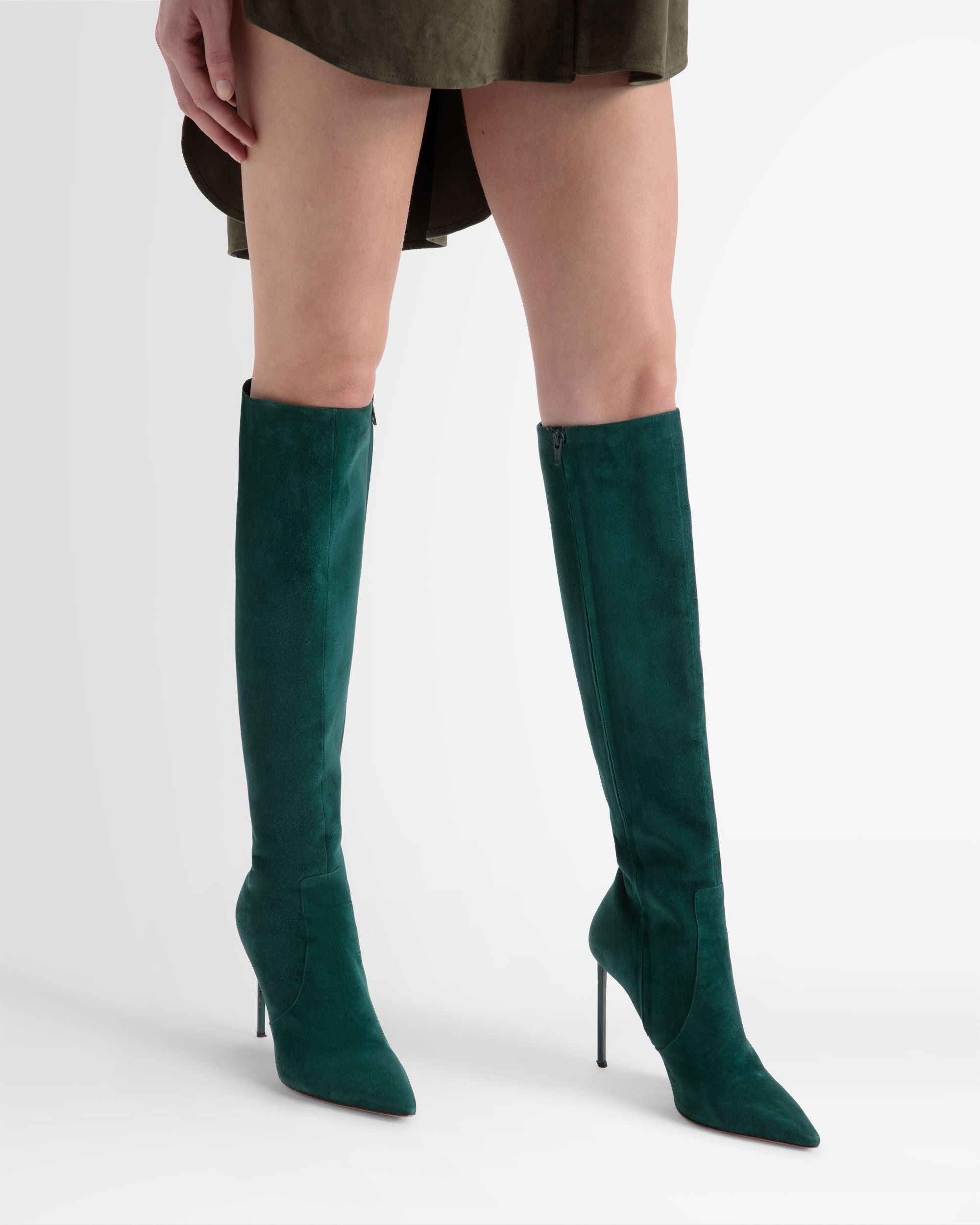 Botte Block En Daim - Femme - Bally - 02