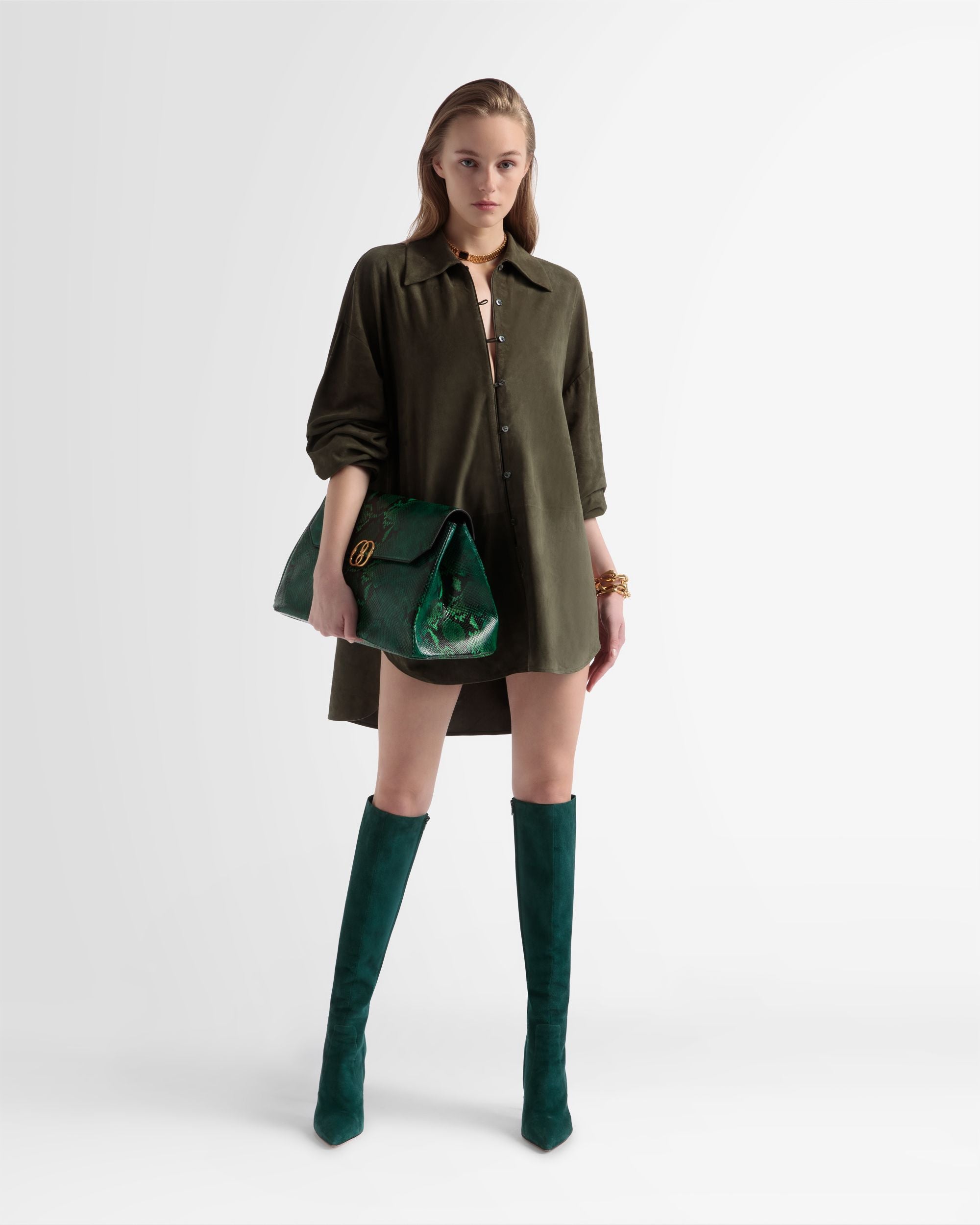 Botte Block En Daim - Femme - Bally - 06
