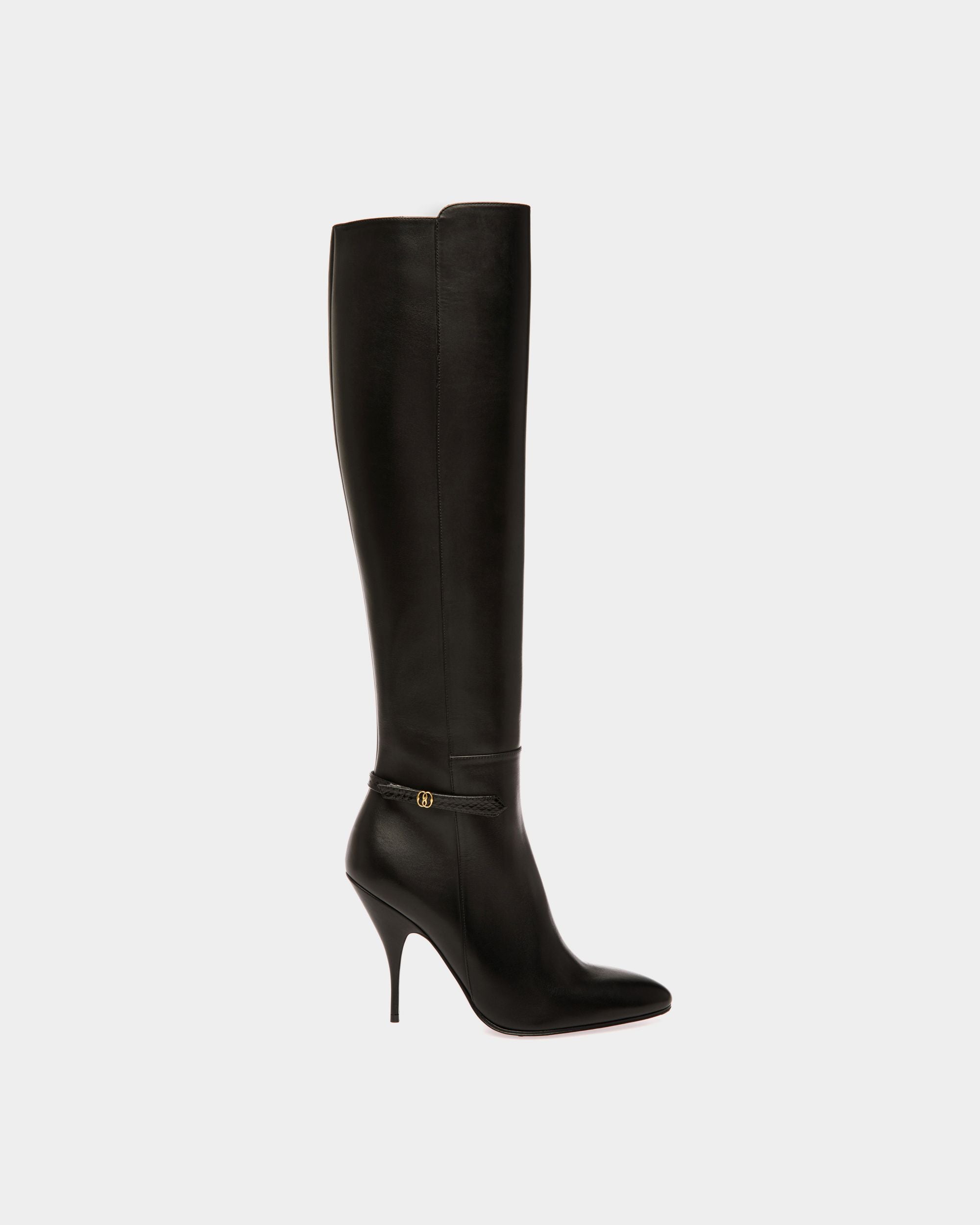 Bottes Paulina En Cuir Noir - Femme - Bally - 01
