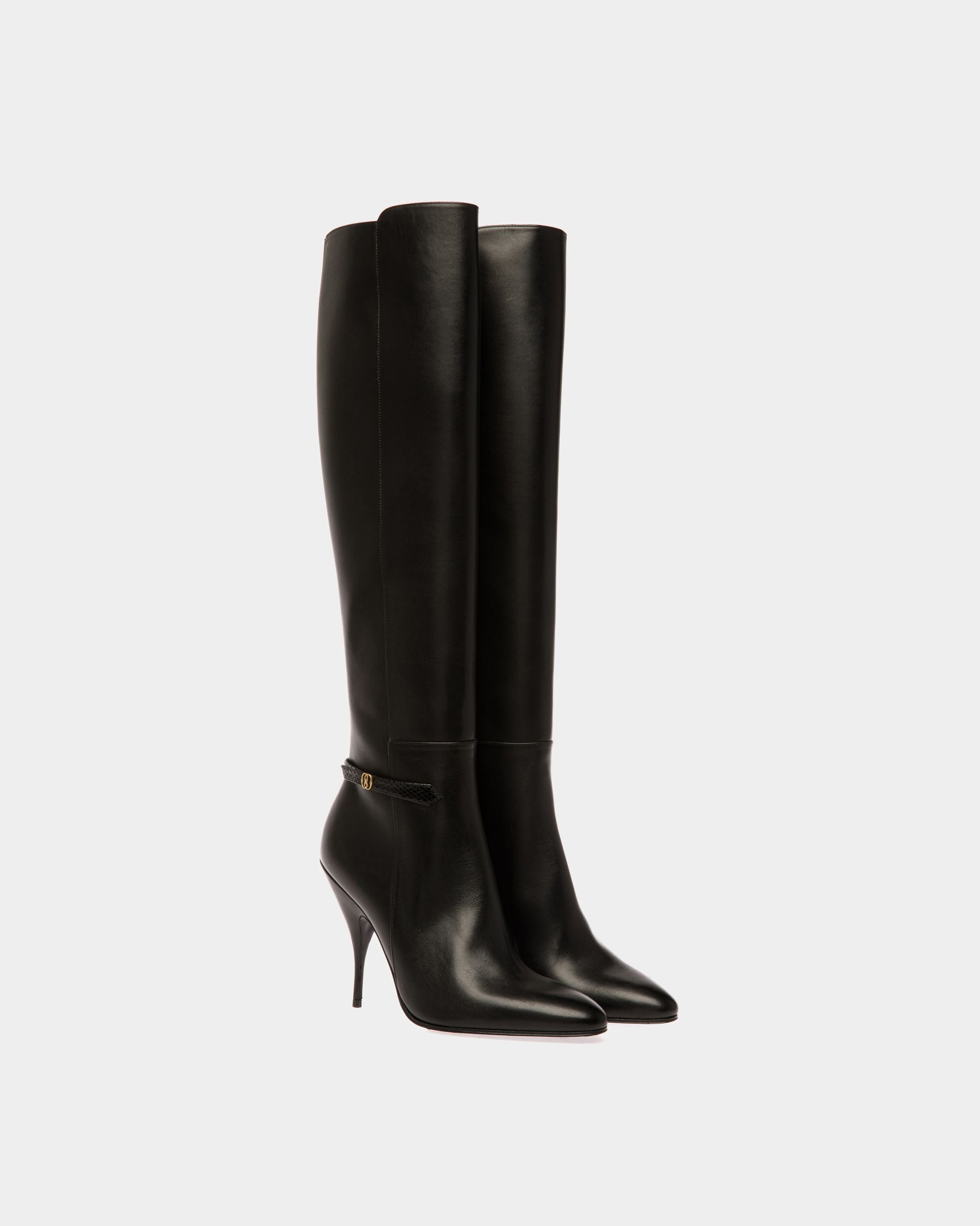 Bottes Paulina En Cuir Noir - Femme - Bally - 03