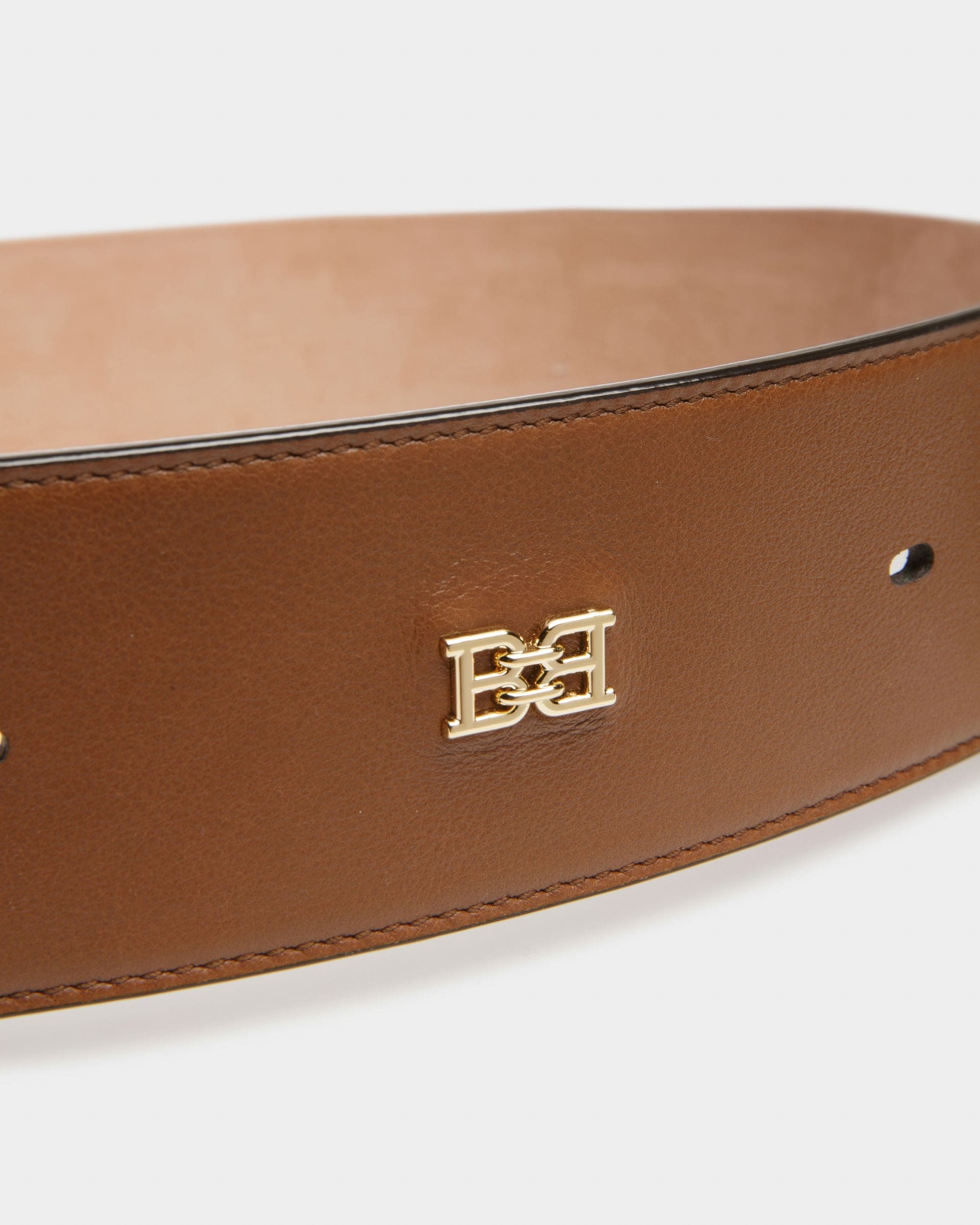 Bonee 55 Mm Breiter Gürtel Aus Braunem Leder - Damen - Bally - 02