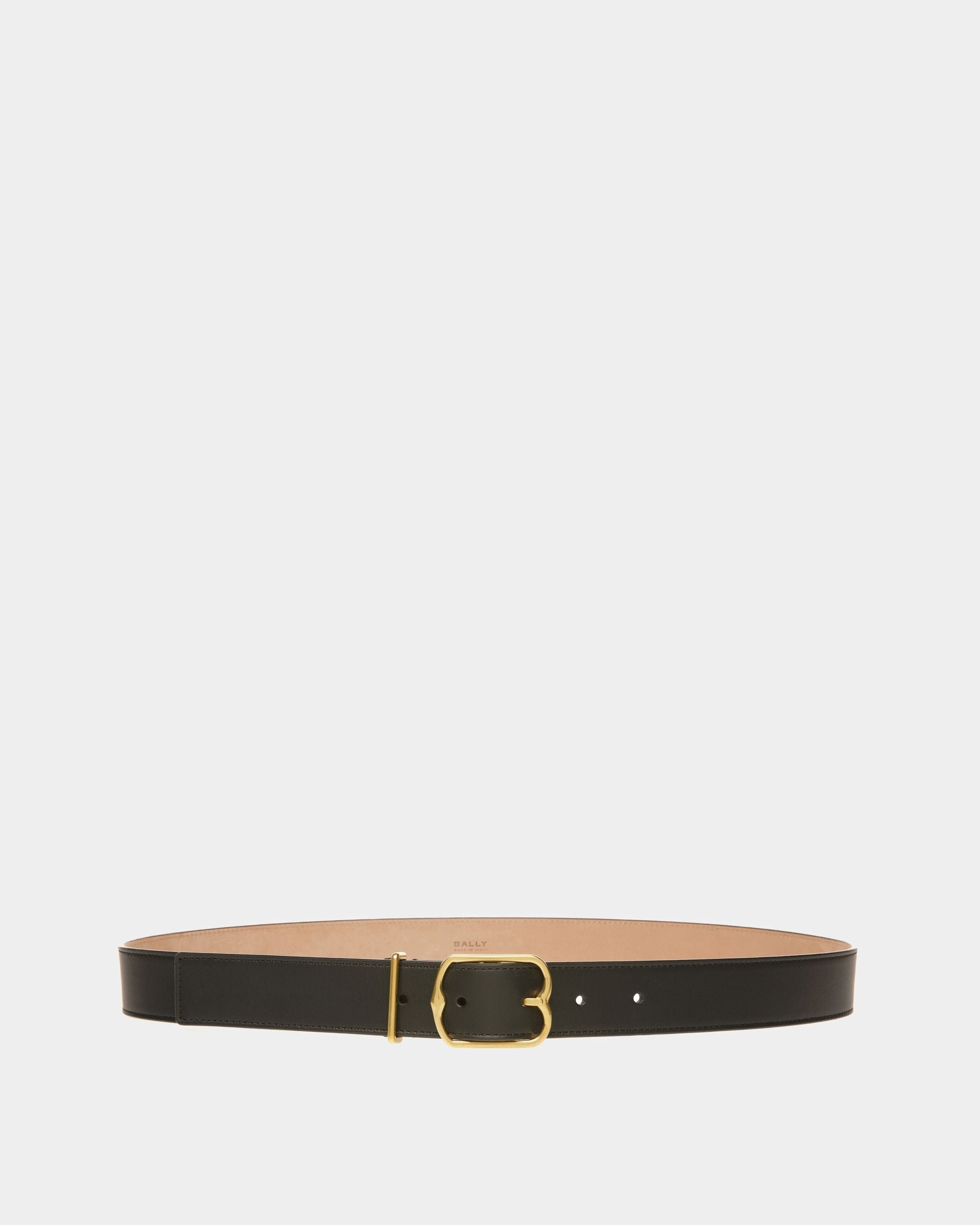 Cintura Emblem In Pelle Nera - Donna - Bally - 01