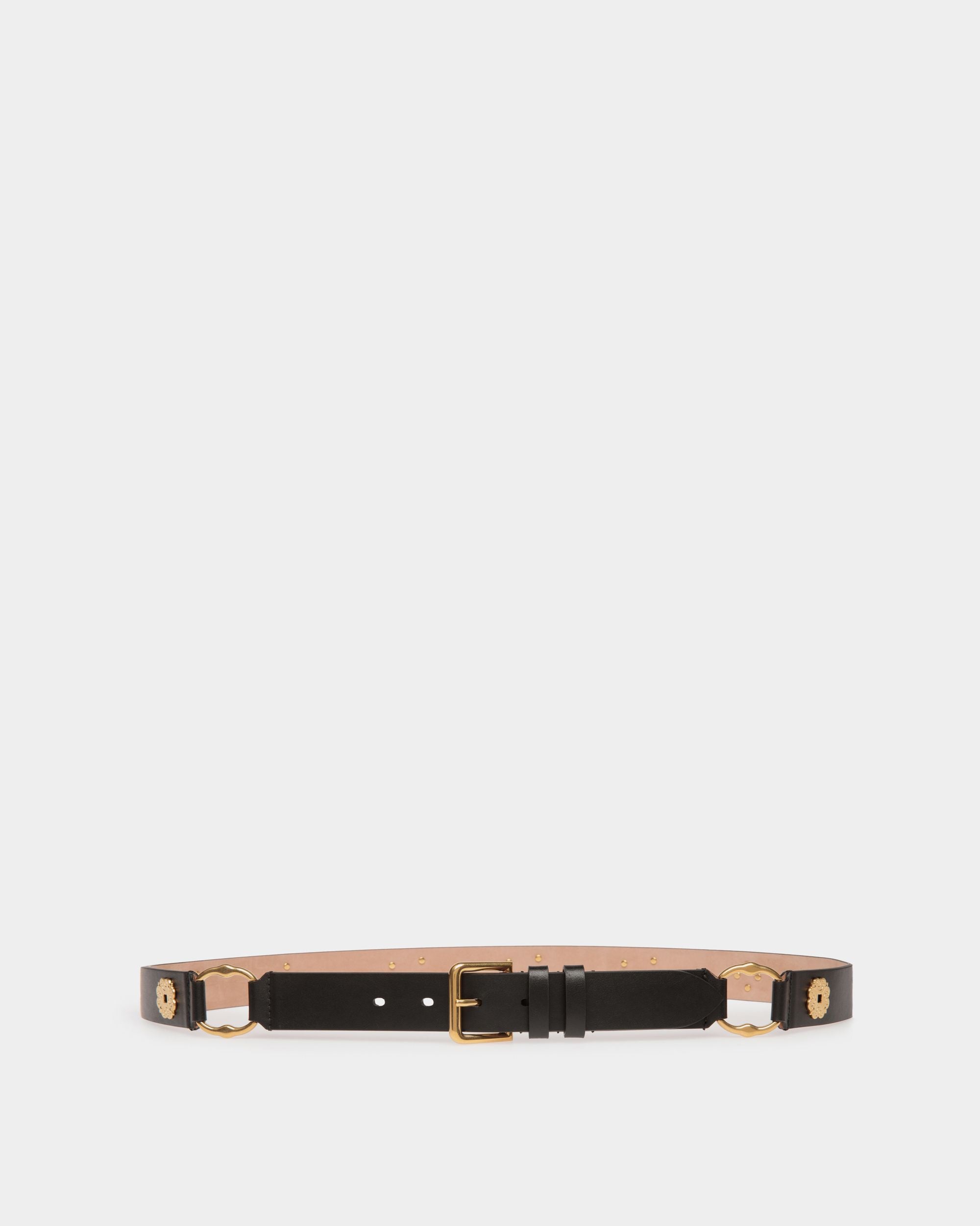 Arkle 95 cm Gürtel Aus Schwarzem Leder - Damen - Bally - 01