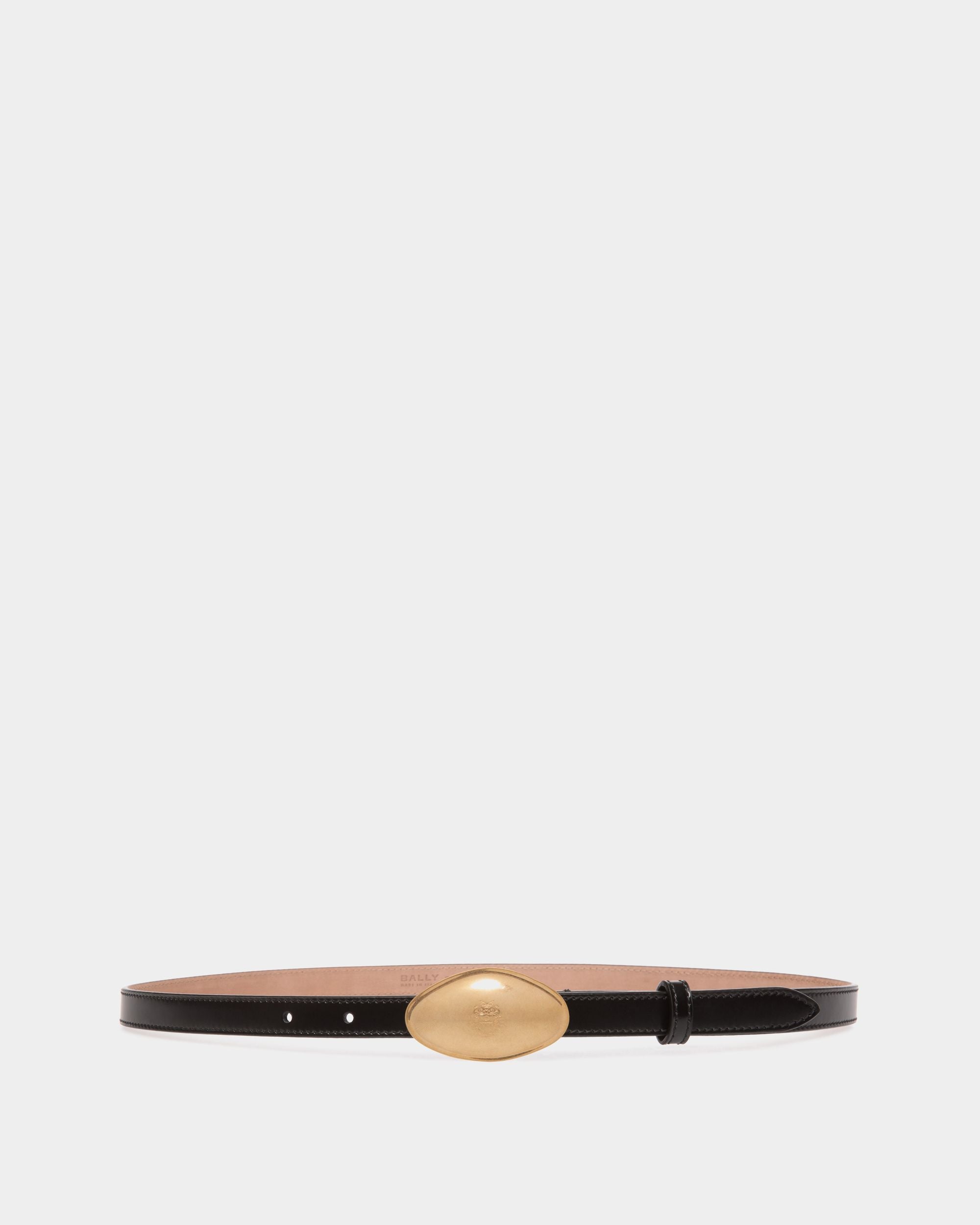 Cintura Swissness 15 mm In Pelle Spazzolata Nera - Donna - Bally - 01