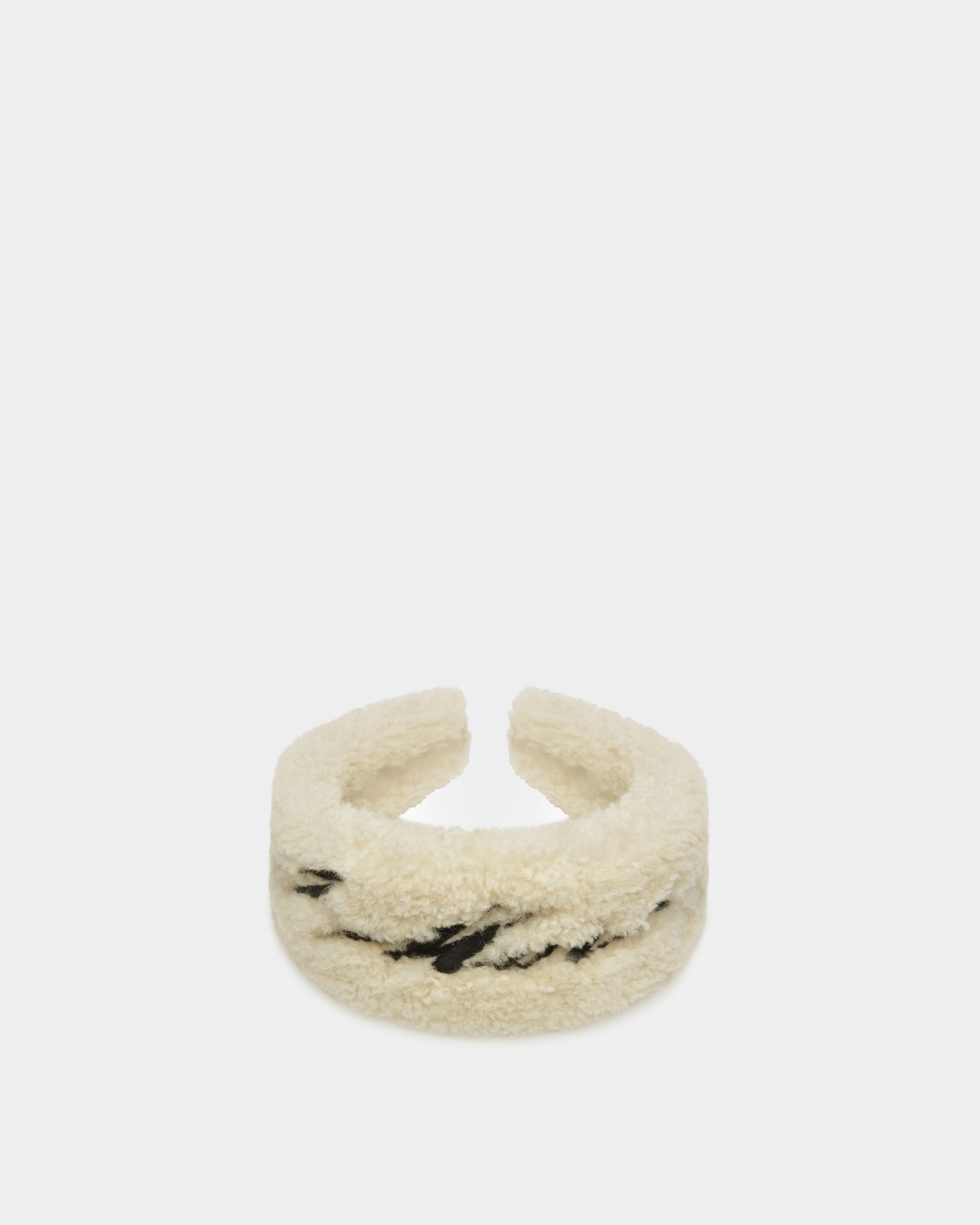 Bandeau En Mouton Retourné Ivoire - Femme - Bally - 02