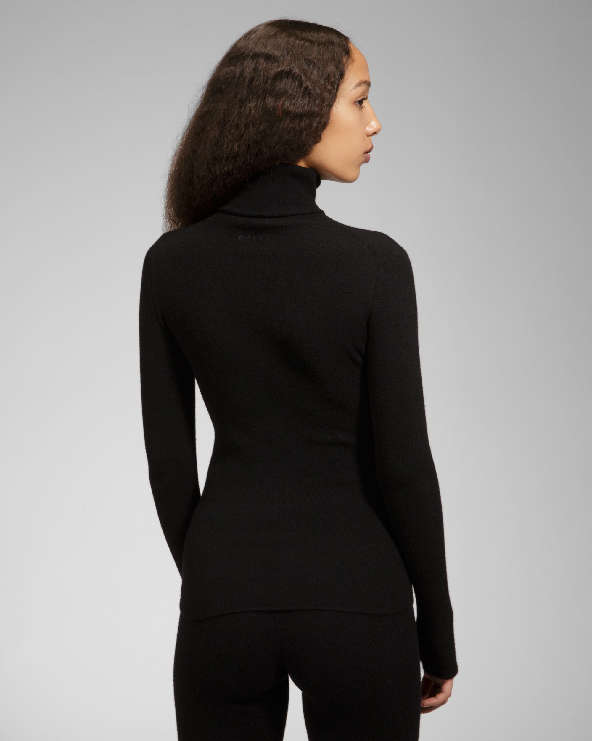 Kaschmirpullover Kaschmir-Rollkragenpullover In Schwarz - Damen - Bally - 05