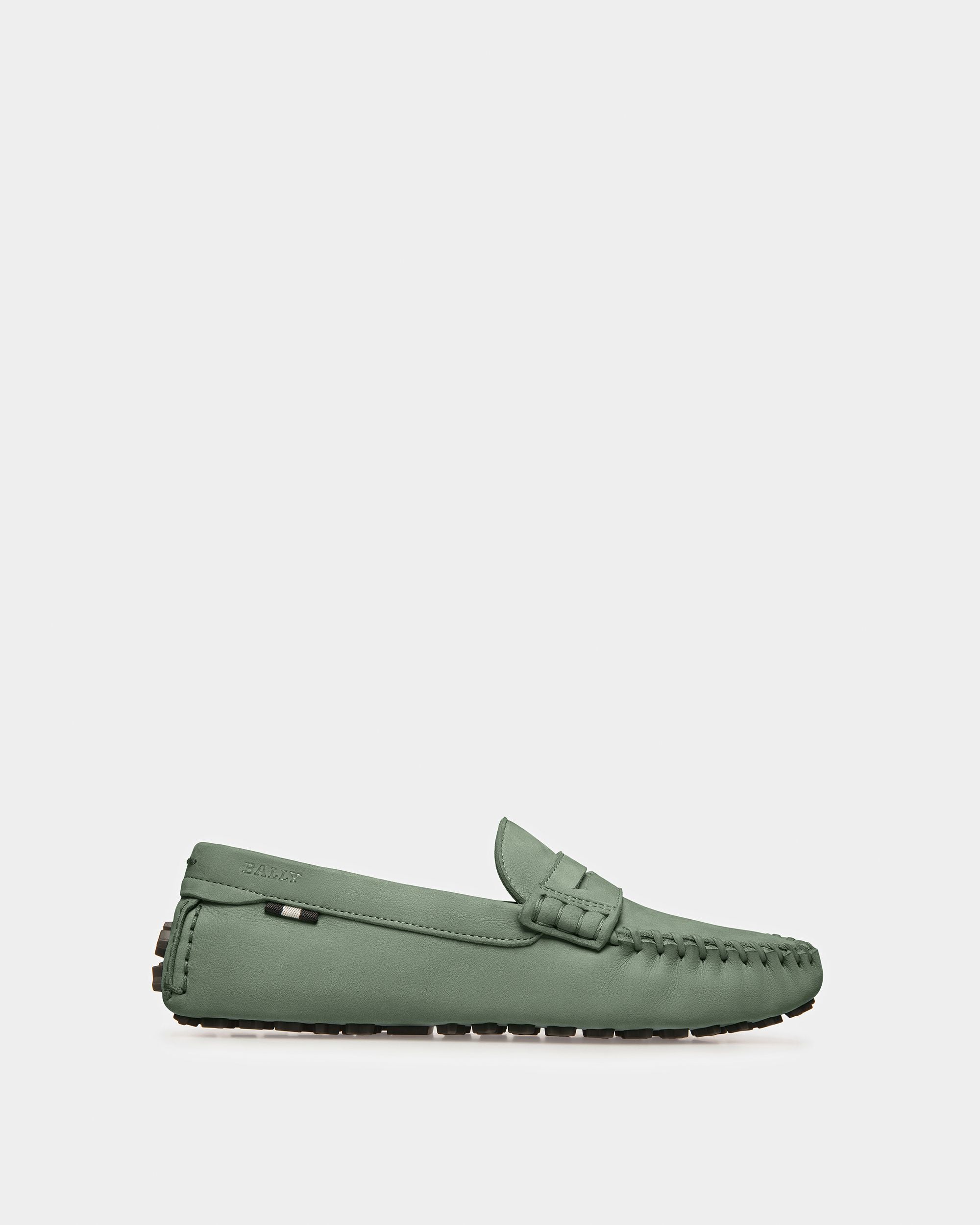 Driver Lamby In Pelle Verde Salvia - Donna - Bally - 01