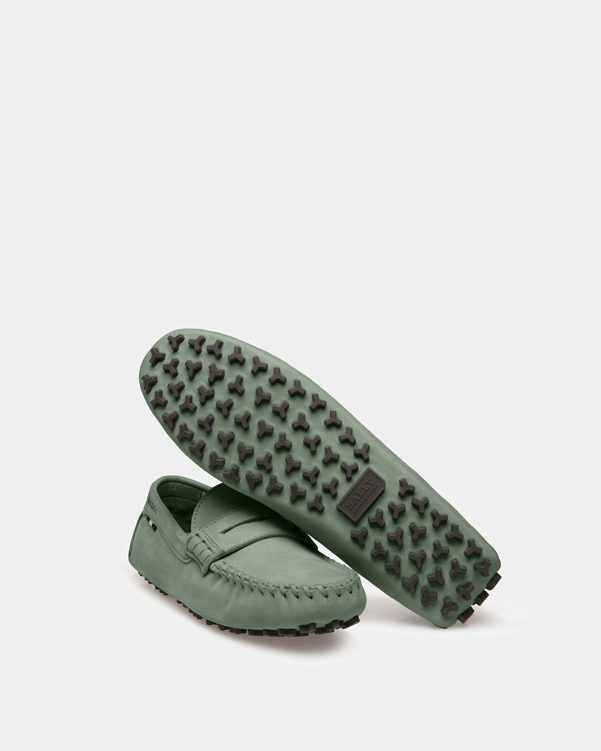 Driver Lamby In Pelle Verde Salvia - Donna - Bally - 05