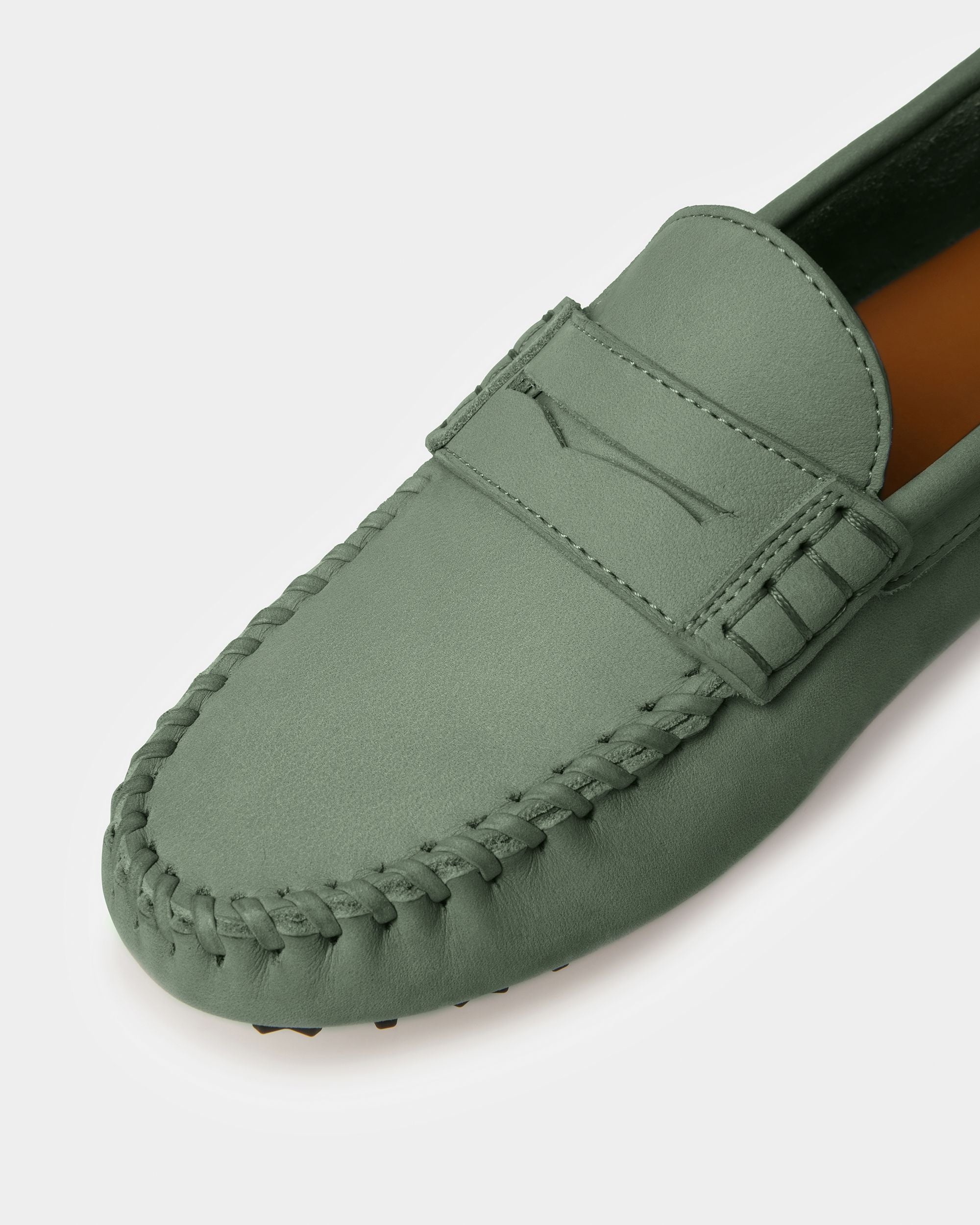 Driver Lamby In Pelle Verde Salvia - Donna - Bally - 06